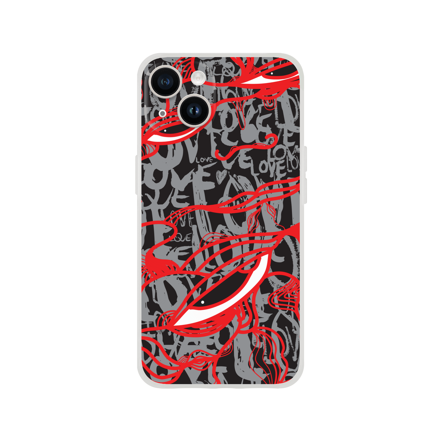 Abstract Love - Flexi iPhone Case Phone case