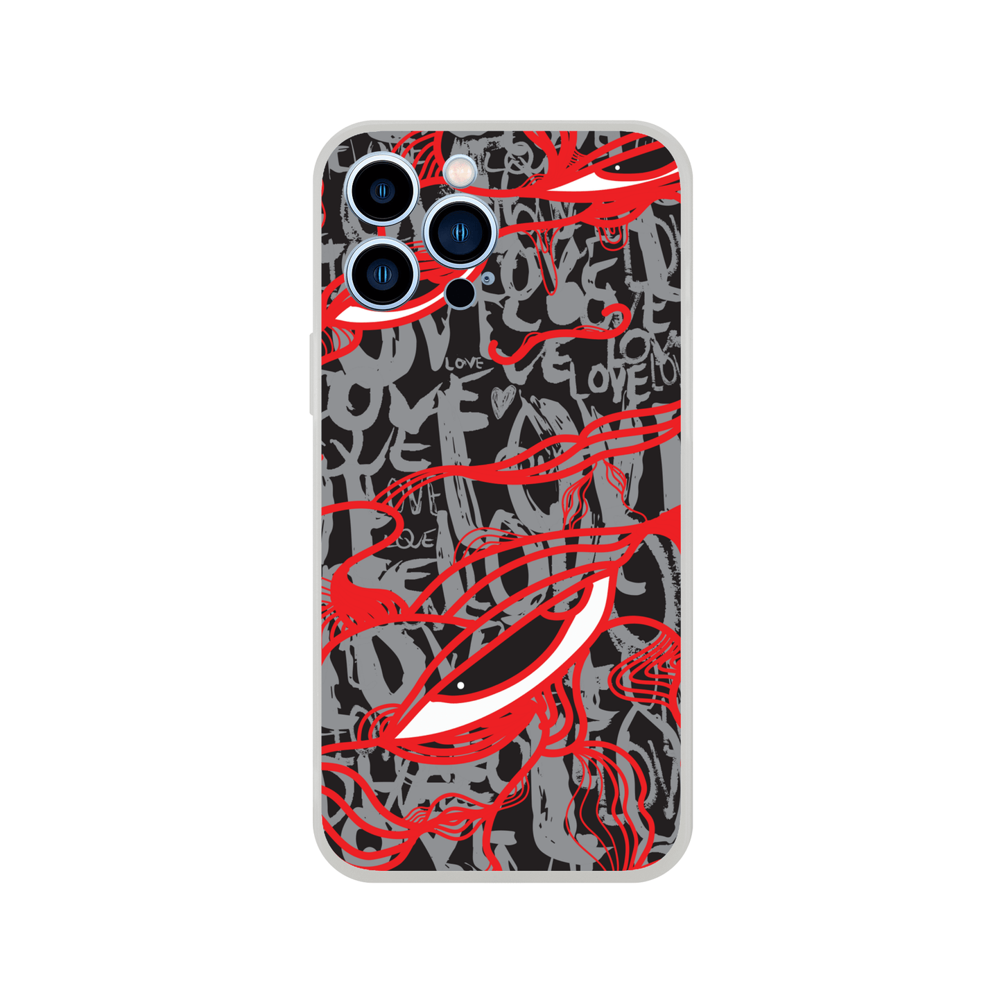 Abstract Love - Flexi iPhone Case Phone case