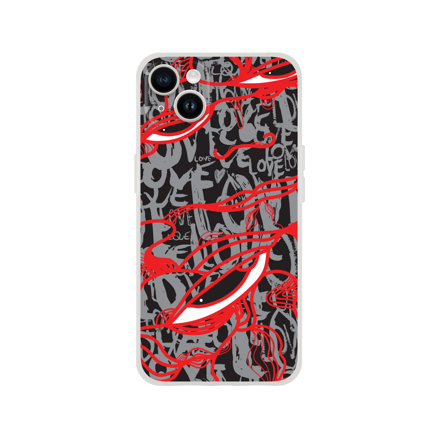 Abstract Love - Flexi iPhone Case Phone case