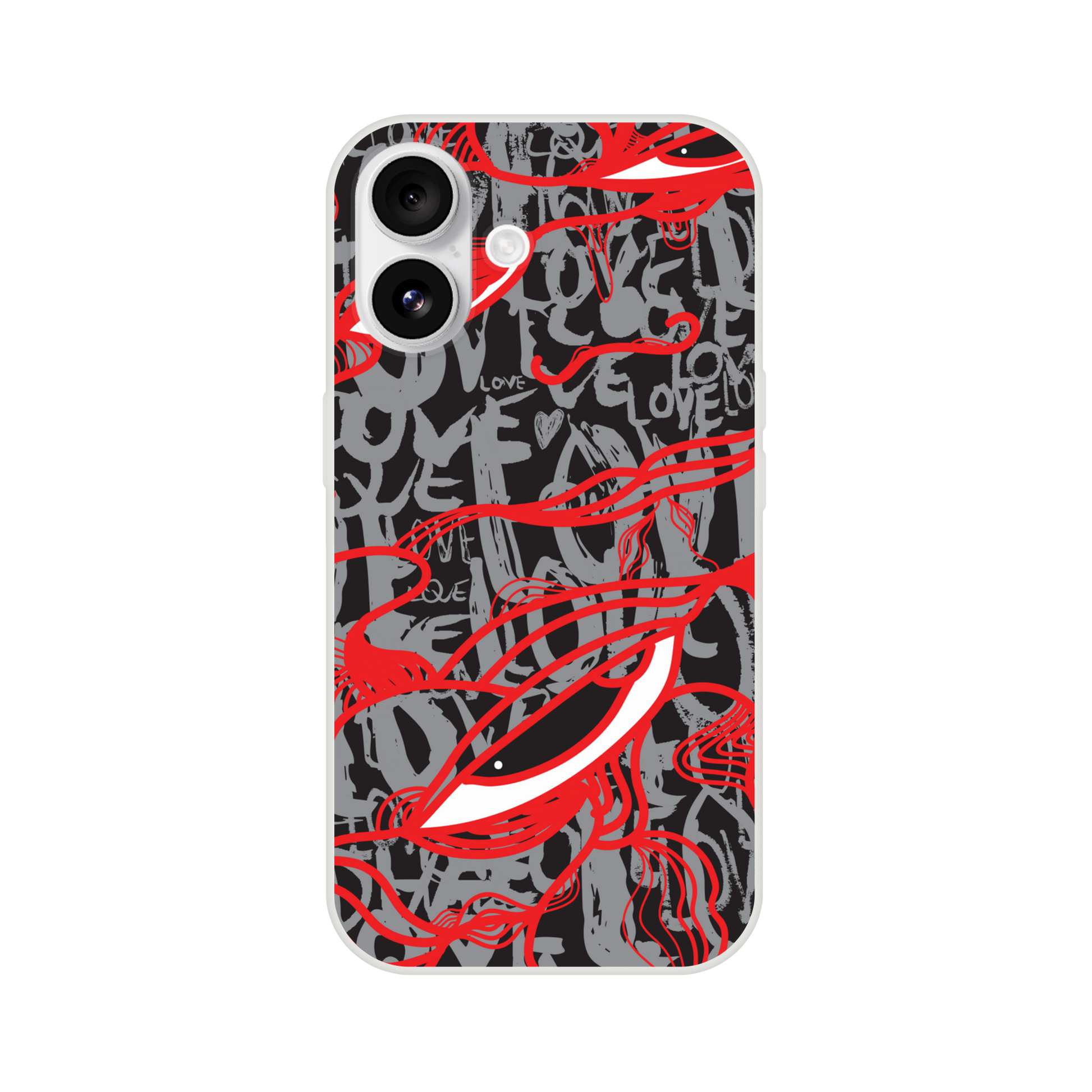 Abstract Love - Flexi iPhone Case Phone case