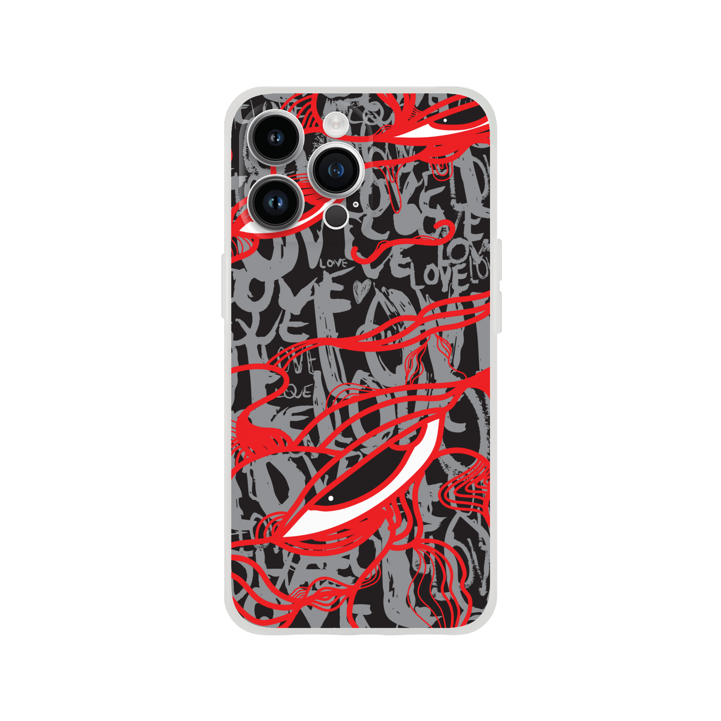Abstract Love - Flexi iPhone Case Phone case