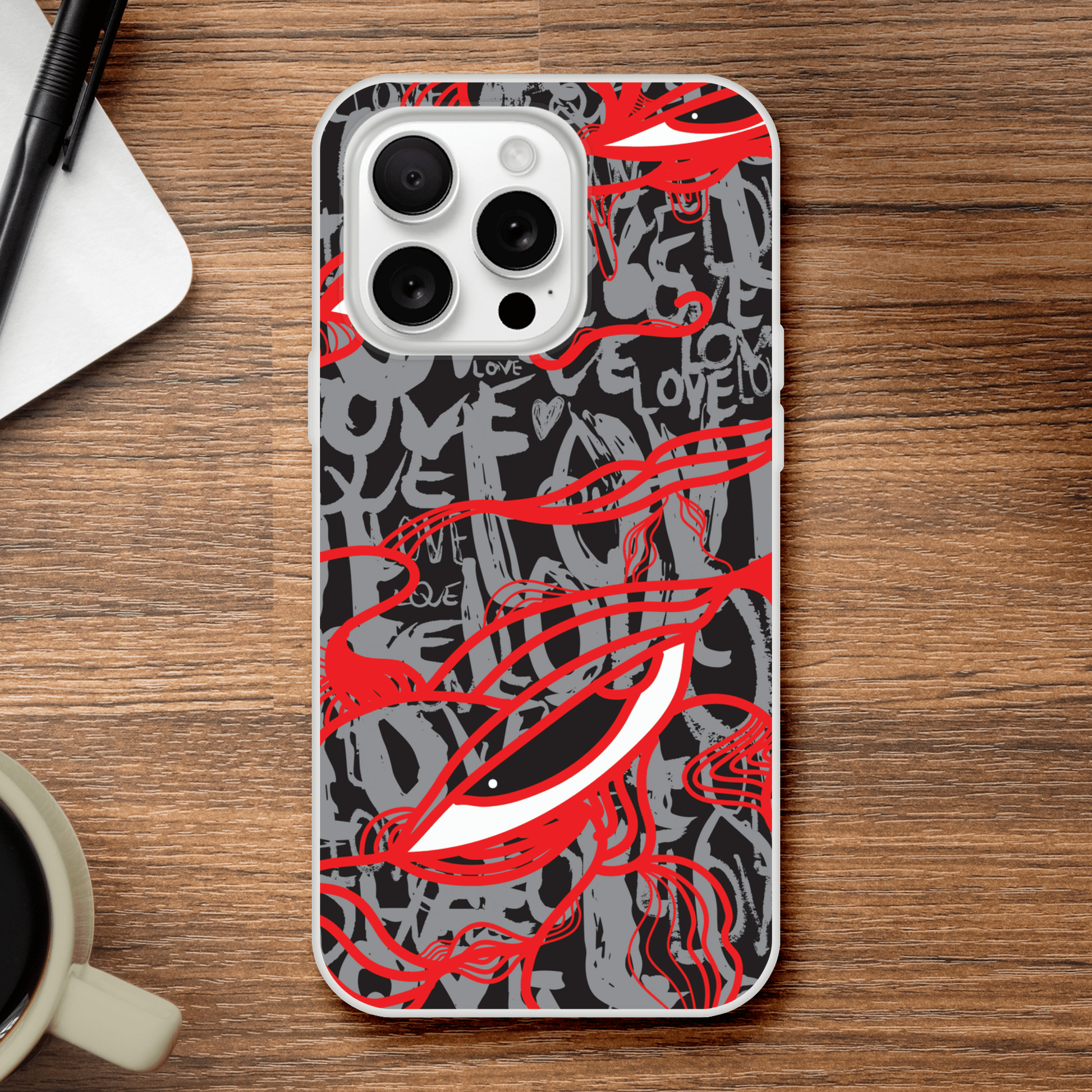 Abstract Love - Flexi iPhone Case Phone case