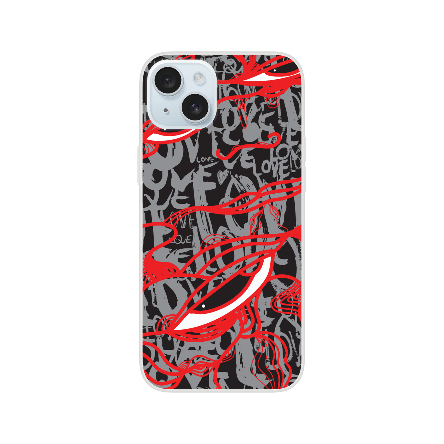 Abstract Love - Flexi iPhone Case Phone case iPhone 15 Plus