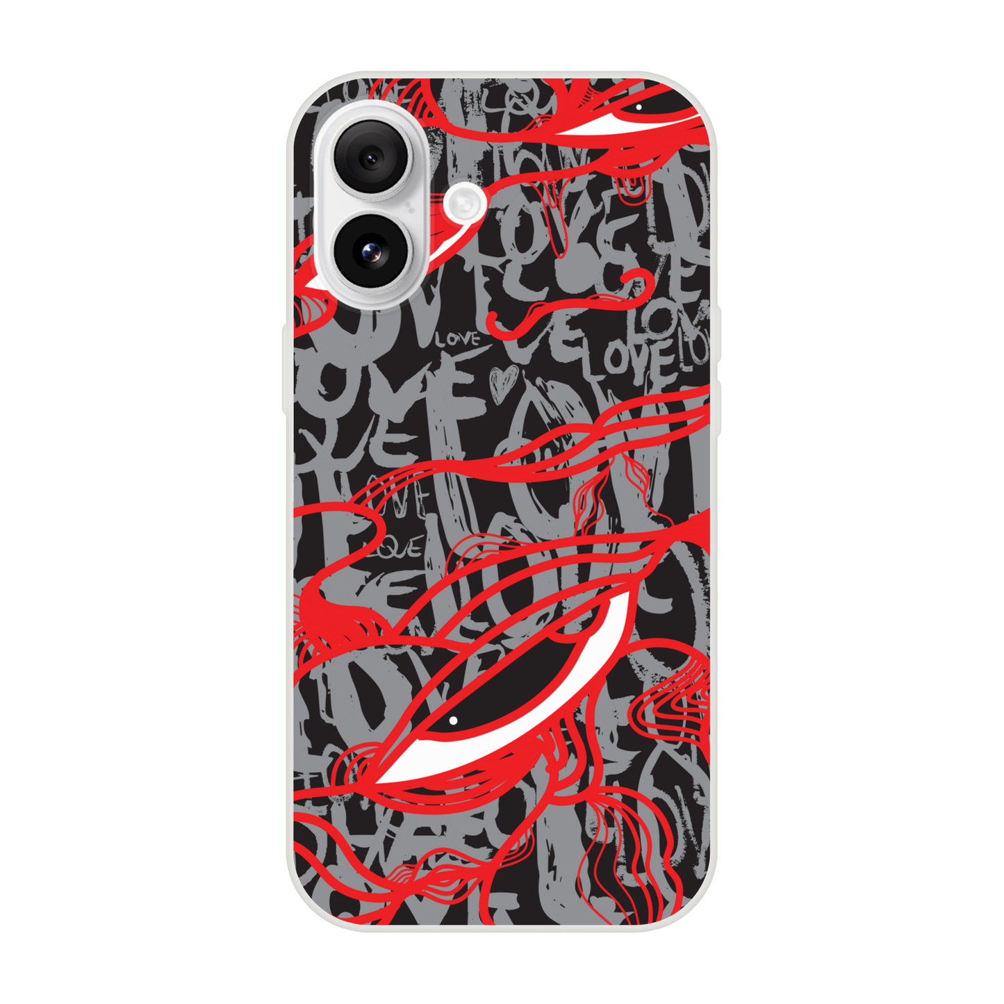 Abstract Love - Flexi iPhone Case Phone case iPhone 16 Plus