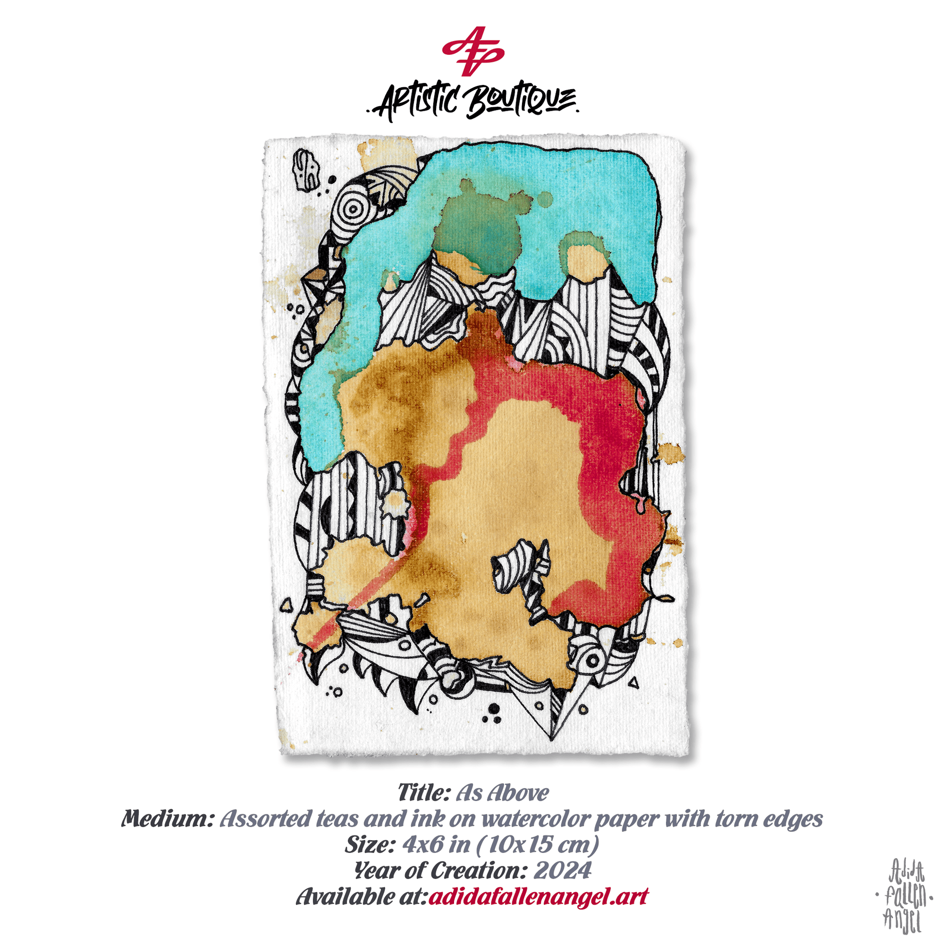 As Above - Original Painting on Paper Painting