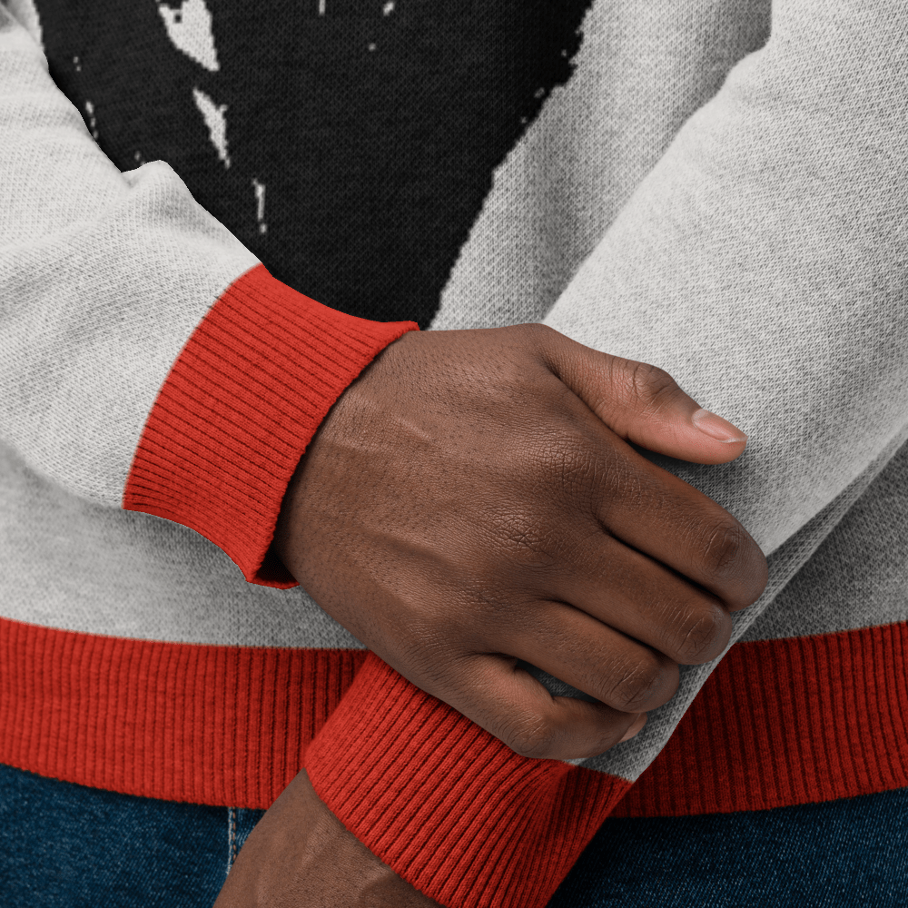 Big Heart - Knitted crew neck sweater apparel