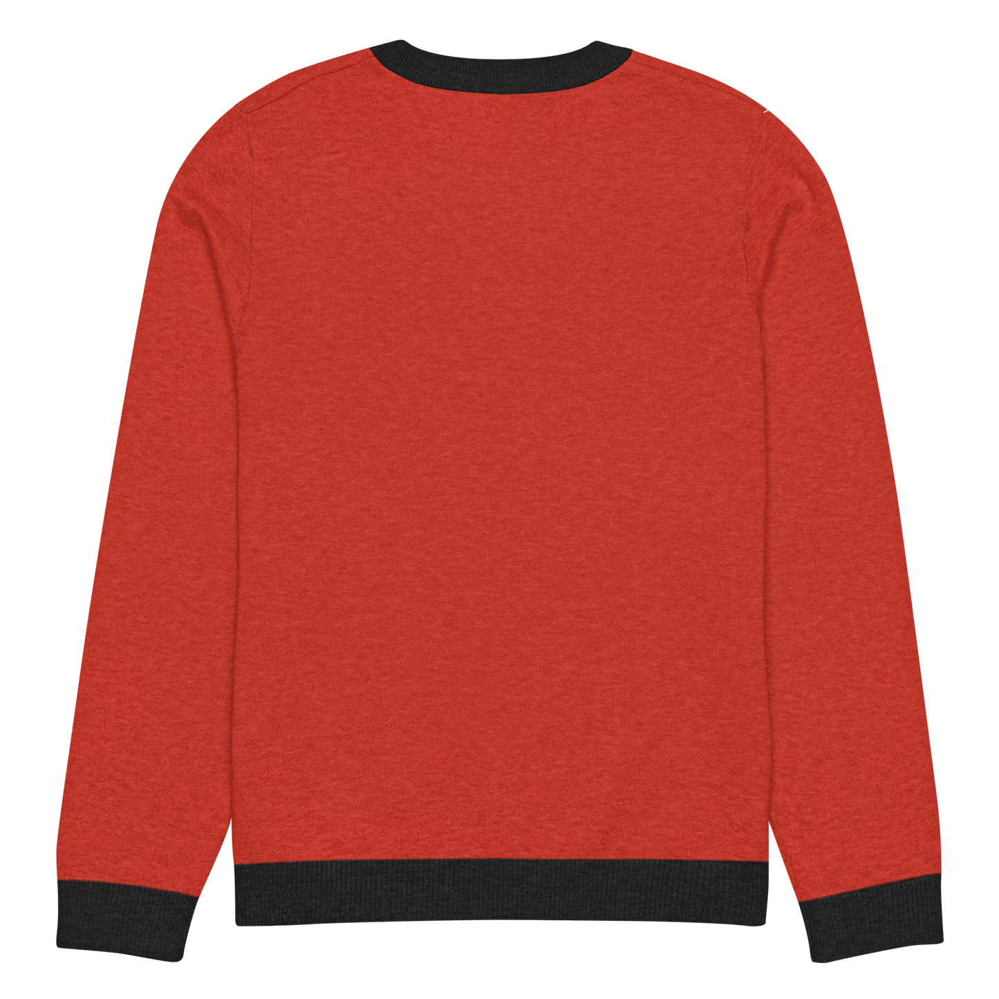 Big Heart - Knitted crew neck sweater (Red & White Edition) apparel