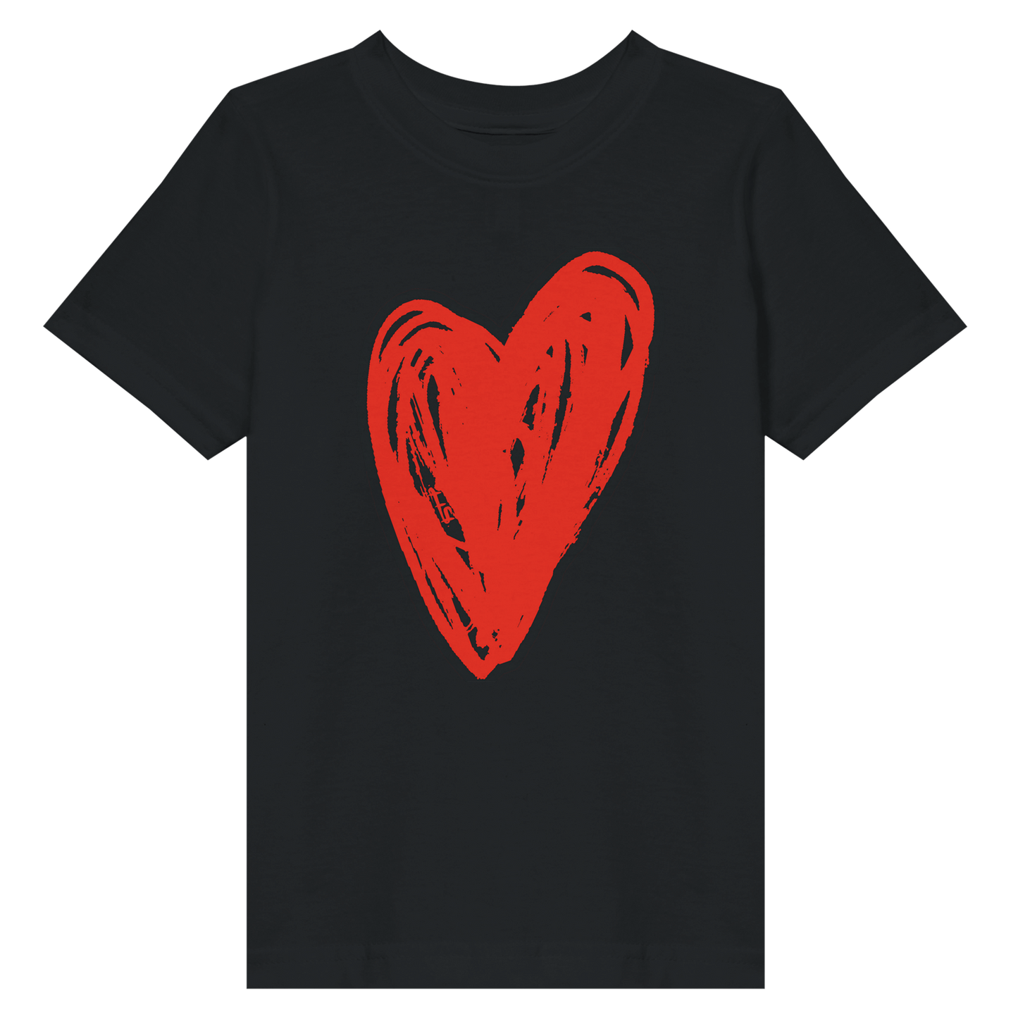 Big Heart - Toddler Fine Jersey T-Shirt apparel Black / 2T