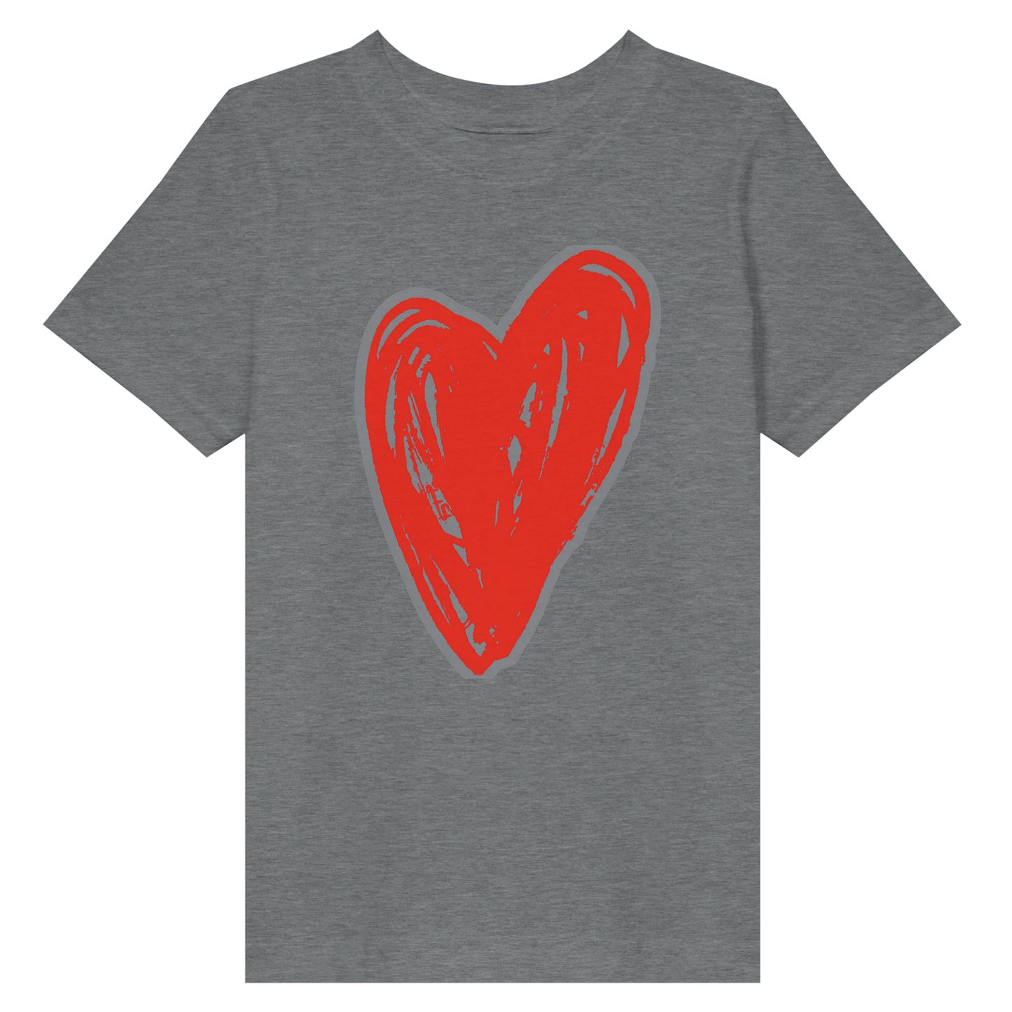Big Heart - Toddler Fine Jersey T-Shirt apparel Heather / 2T