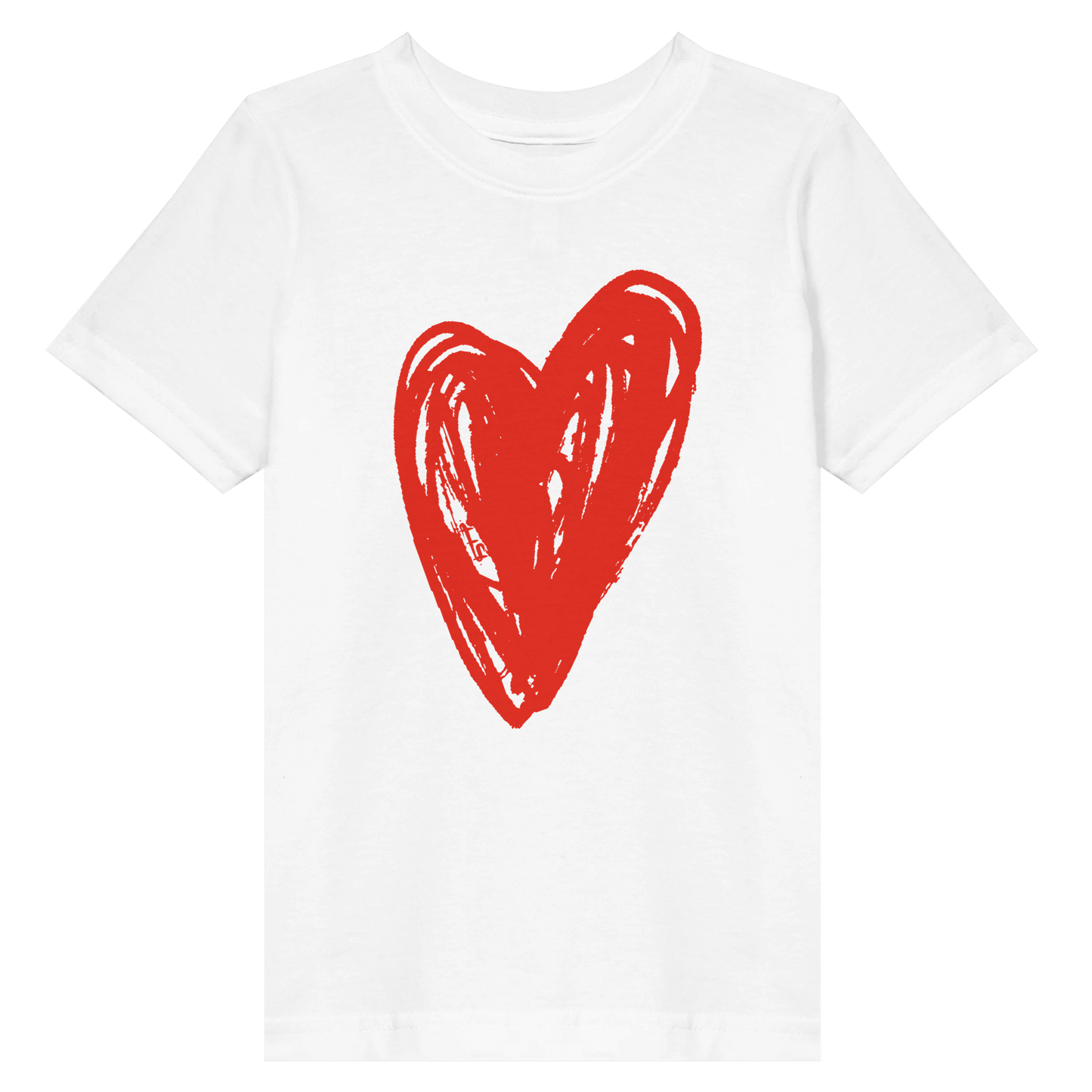 Big Heart - Toddler Fine Jersey T-Shirt apparel White / 2T