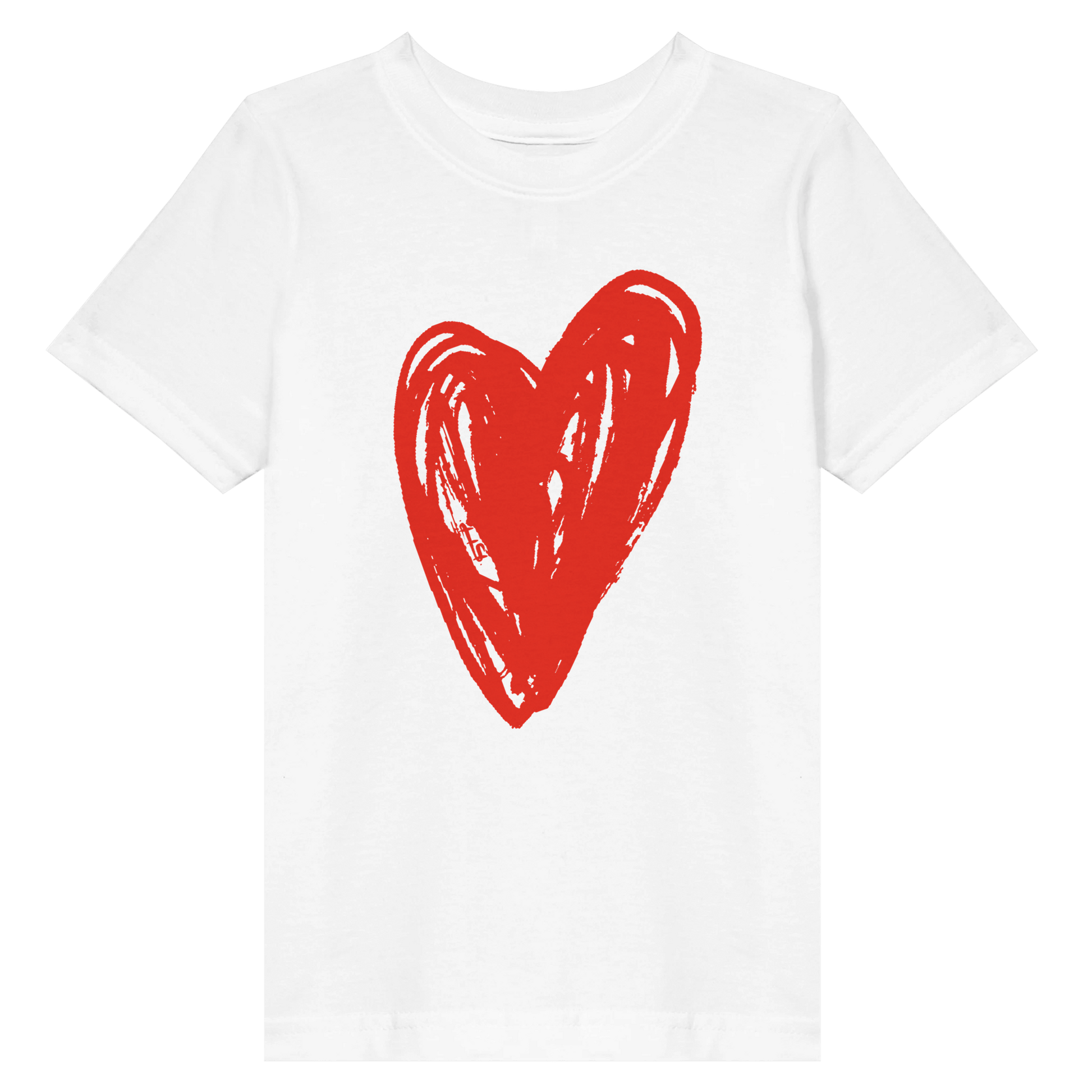 Big Heart - Toddler Fine Jersey T-Shirt apparel White / 2T