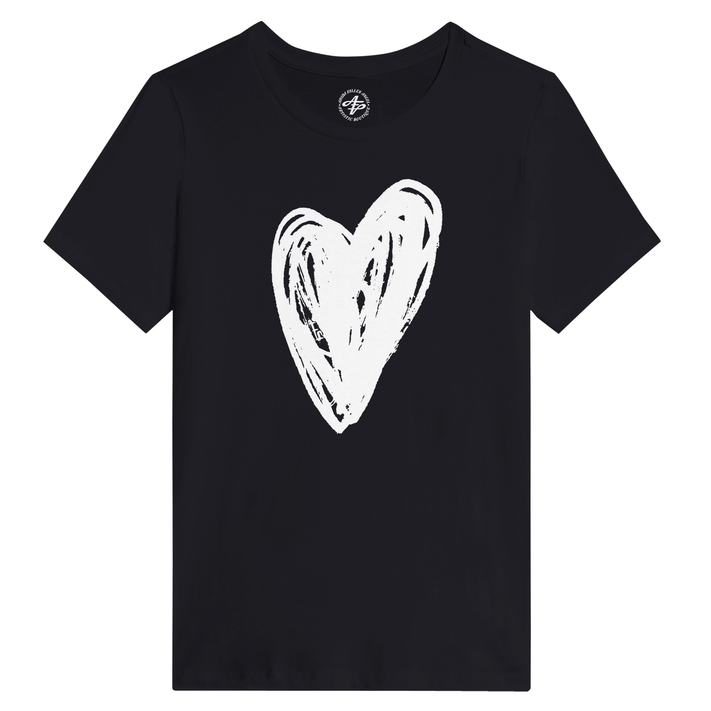 Big Red Heart - Women's Relaxed T-Shirt apparel Dark Gray / S