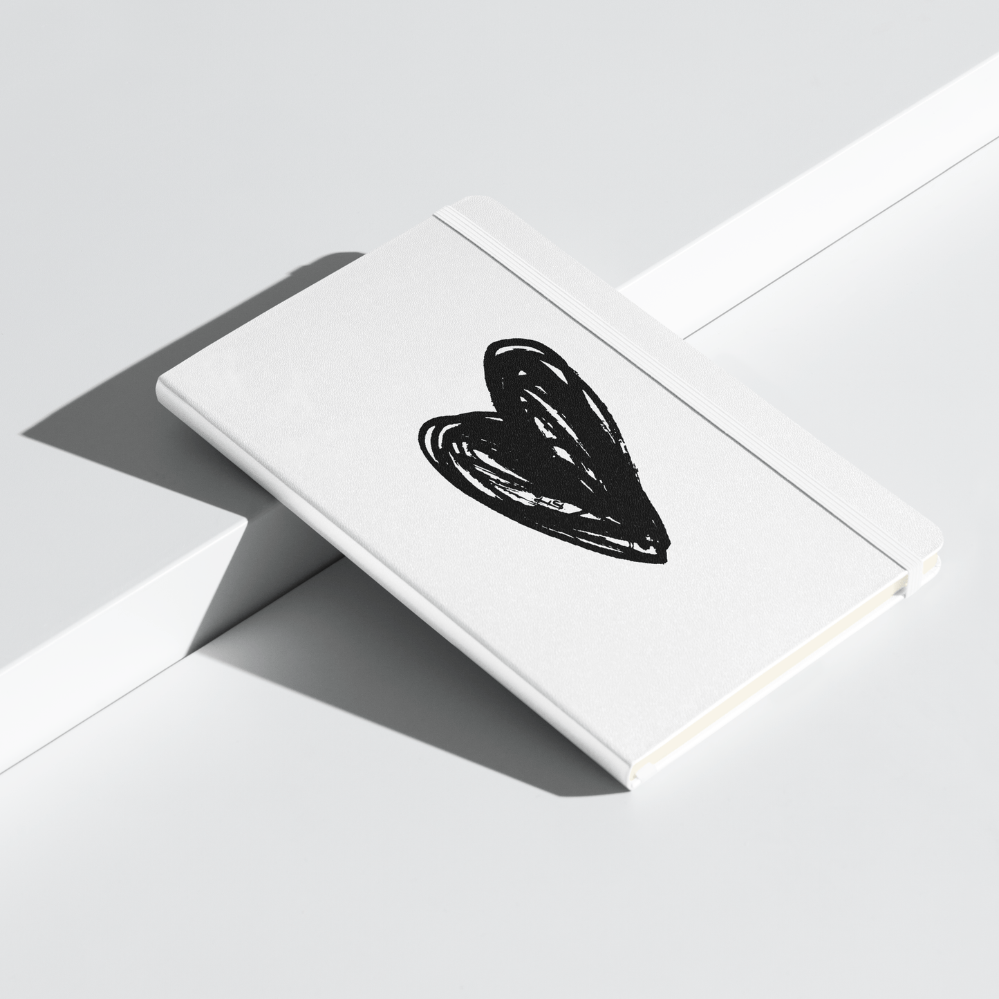 Black Heart - Hardcover bound notebook Print Material