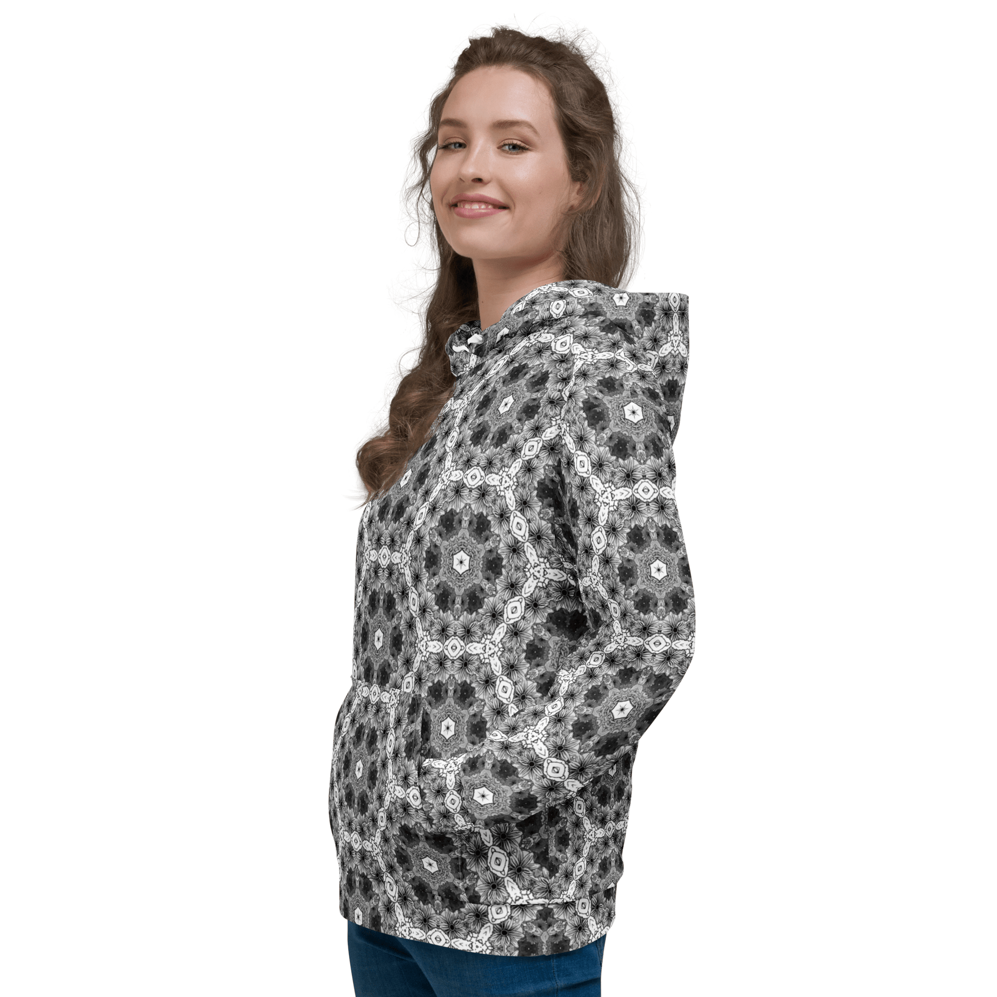 Bloom Psychedelia - All Over Print Unisex Hoodie apparel