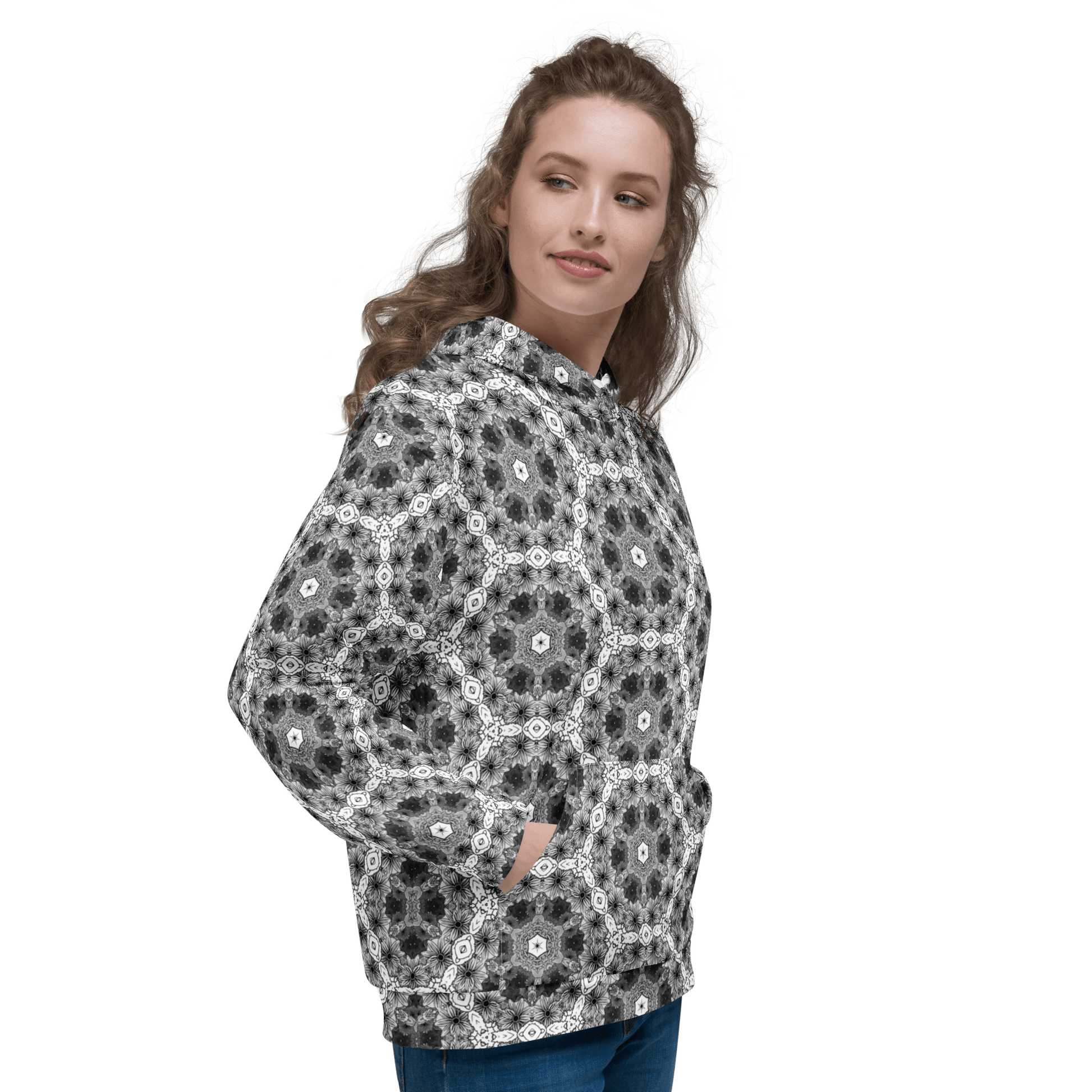 Bloom Psychedelia - All Over Print Unisex Hoodie apparel