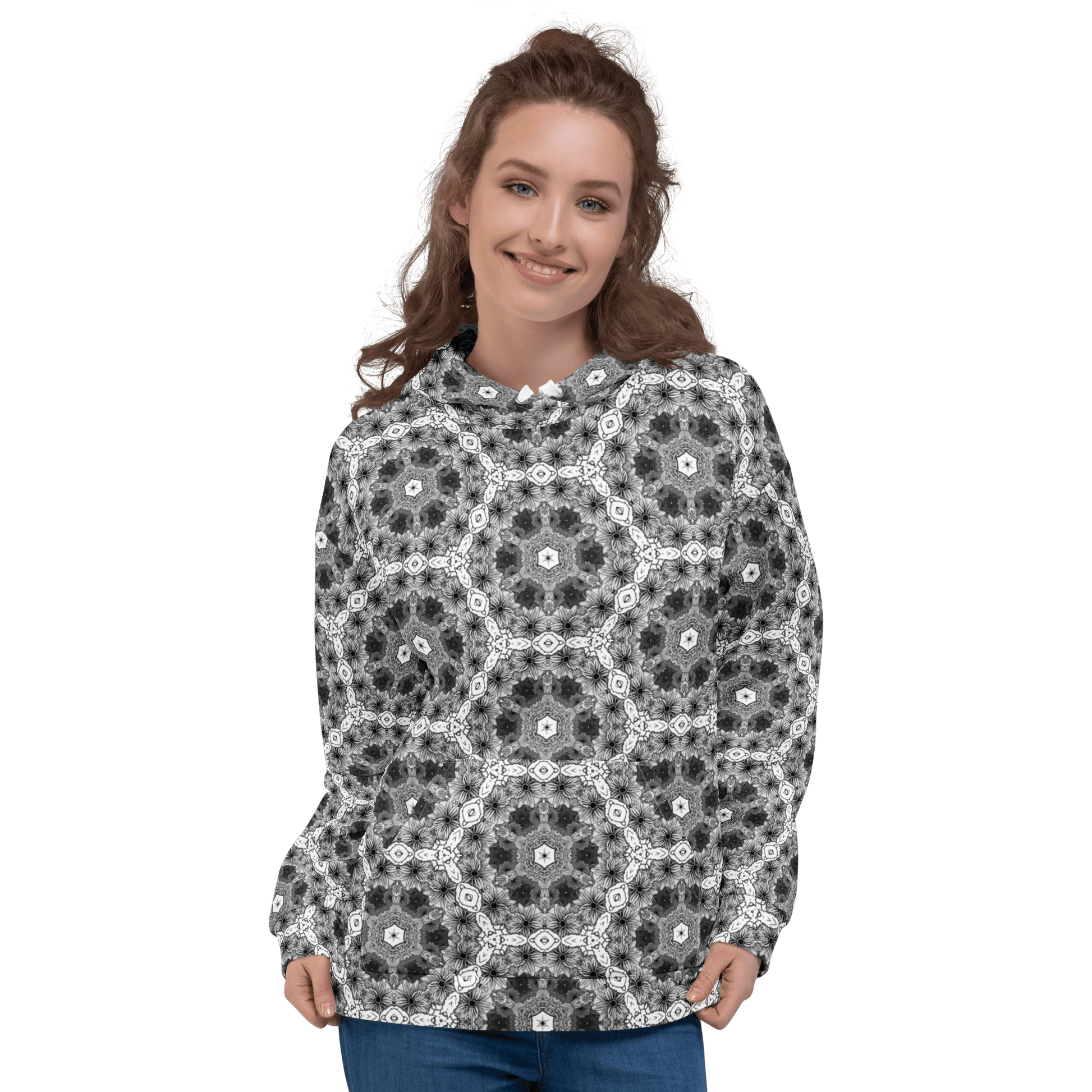 Bloom Psychedelia - All Over Print Unisex Hoodie apparel 2XS