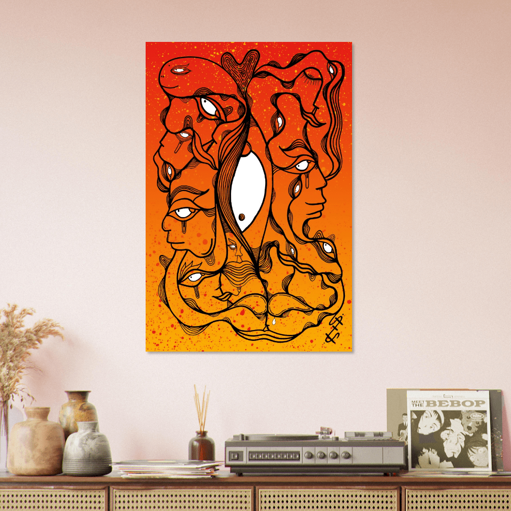 Burning the midnight oil - Wall art Print Print Material