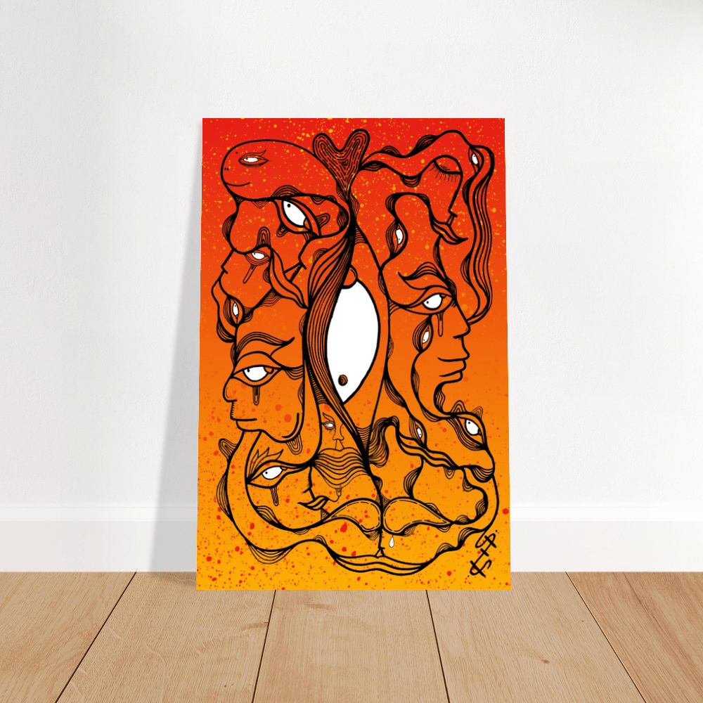 Burning the midnight oil - Wall art Print Print Material