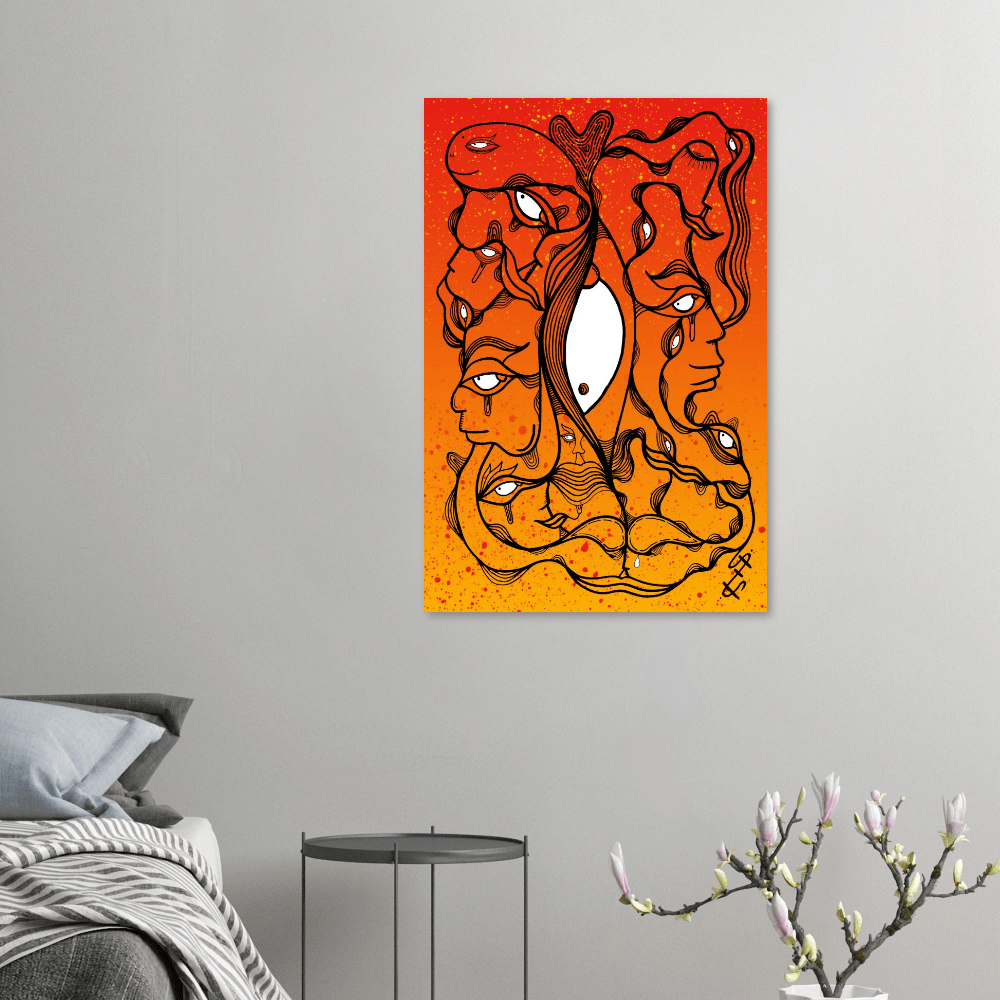 Burning the midnight oil - Wall art Print Print Material