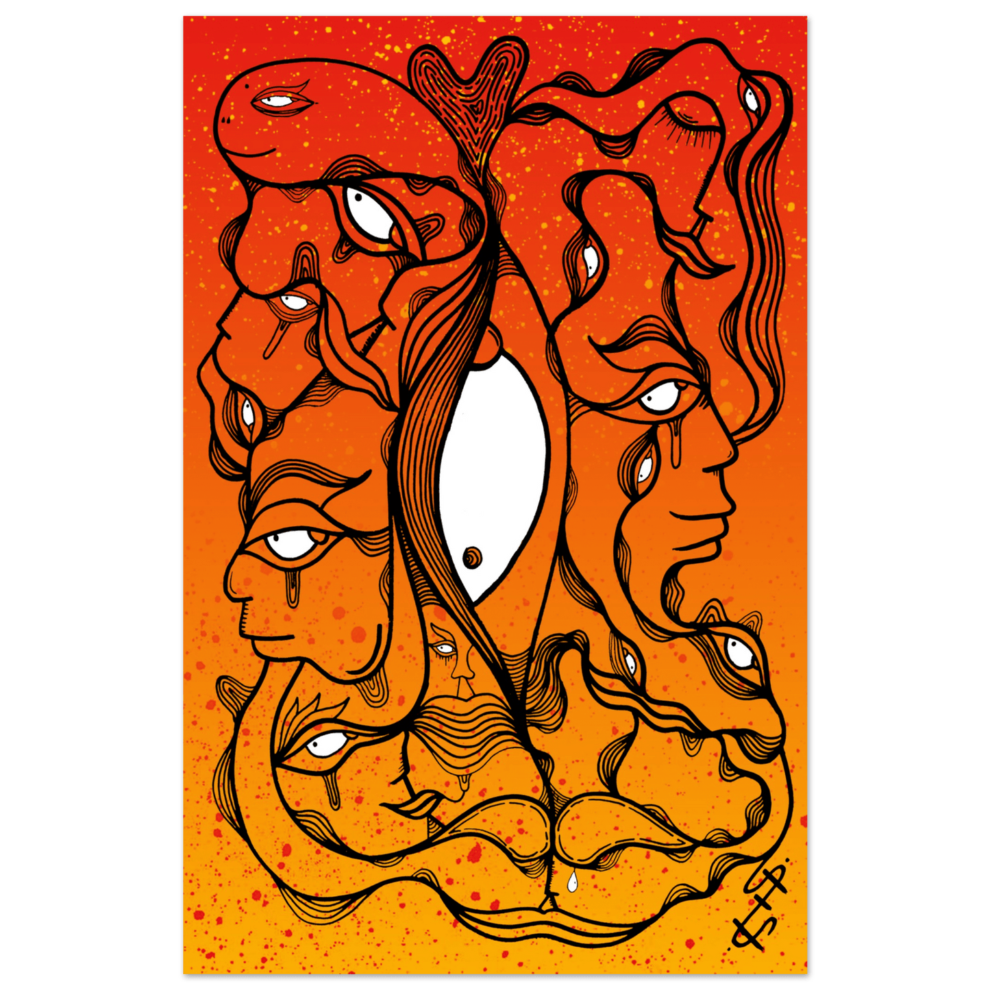 Burning the midnight oil - Wall art Print Print Material 28x43  cm / XL (11x17″) / Premium Semi-Glossy Paper Poster