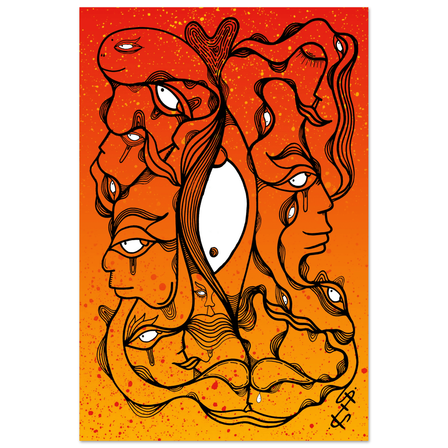 Burning the midnight oil - Wall art Print Print Material 60x90 cm / 24x36″ / Fine Art Poster