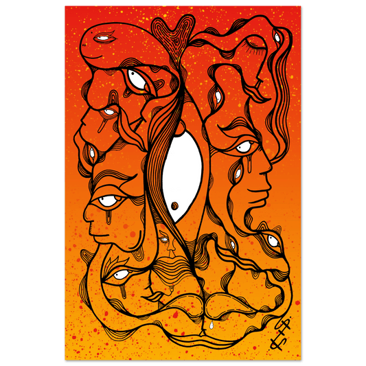 Burning the midnight oil - Wall art Print Print Material 60x90 cm / 24x36″ / Fine Art Poster