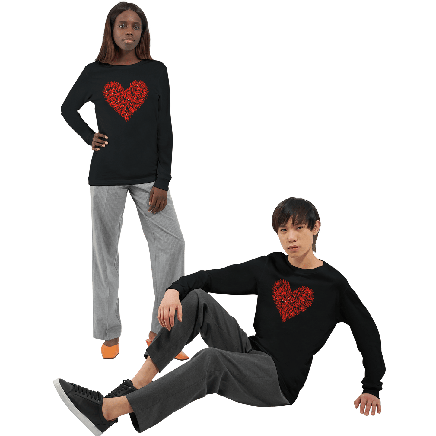 Eye Heart - Premium Unisex Longsleeve T-shirt apparel