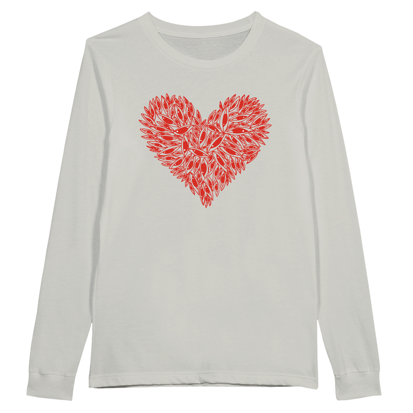Eye Heart - Premium Unisex Longsleeve T-shirt apparel Ash / S