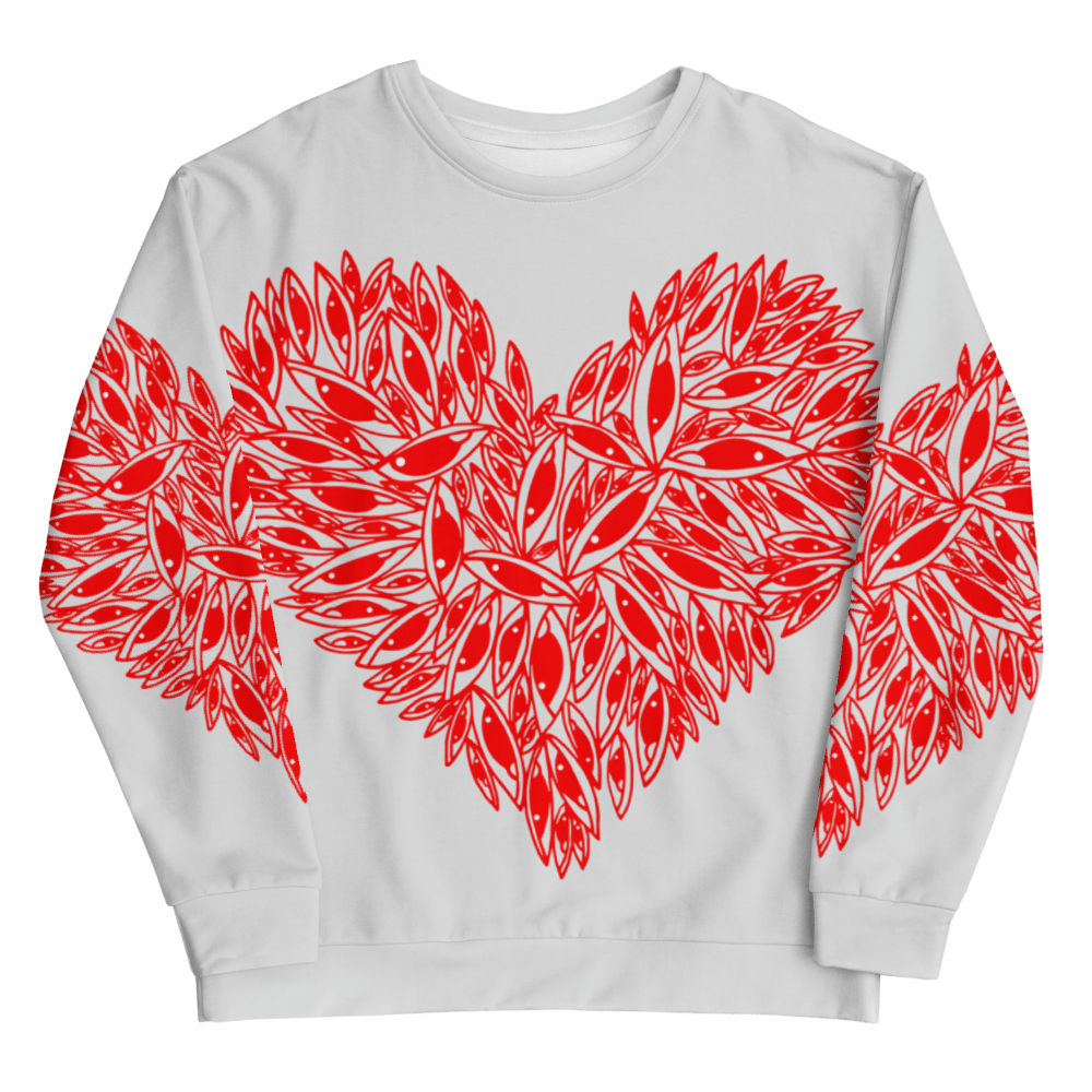Eye Hearts - All over print Unisex Sweatshirt. apparel
