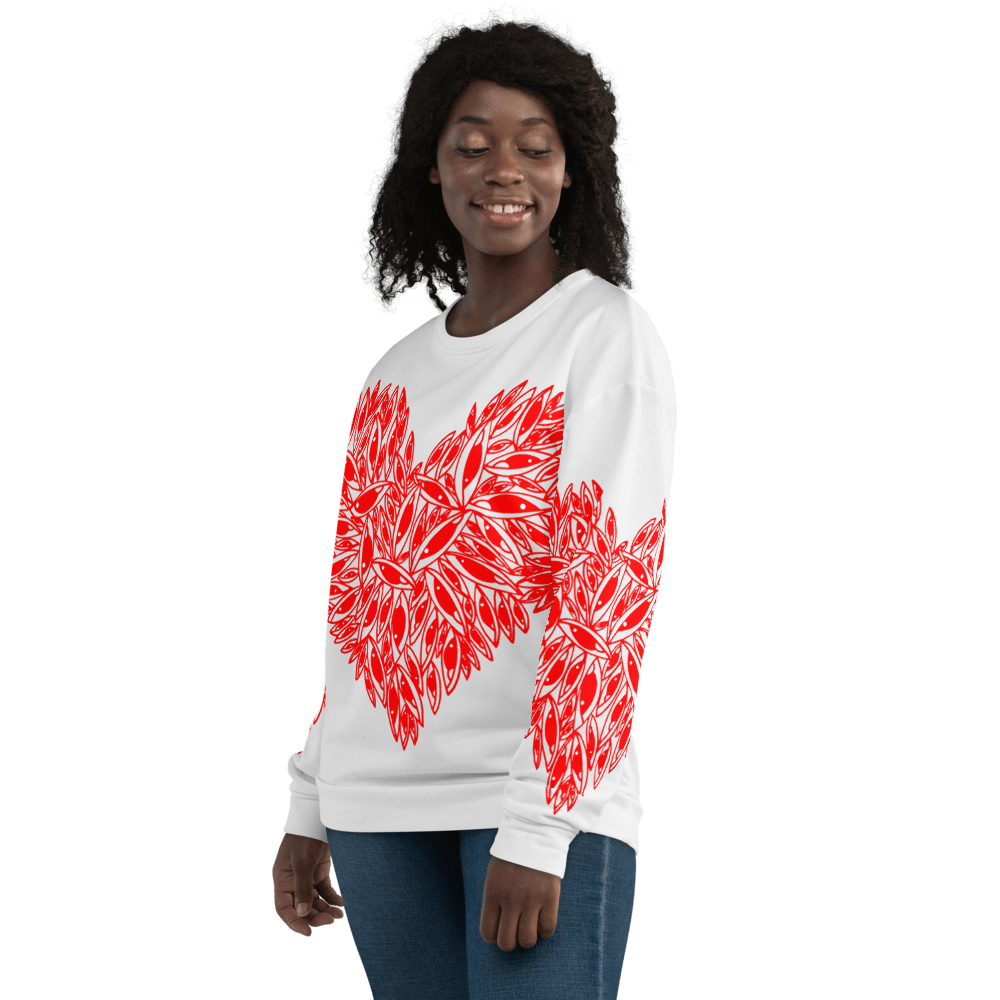 Eye Hearts - All over print Unisex Sweatshirt. apparel