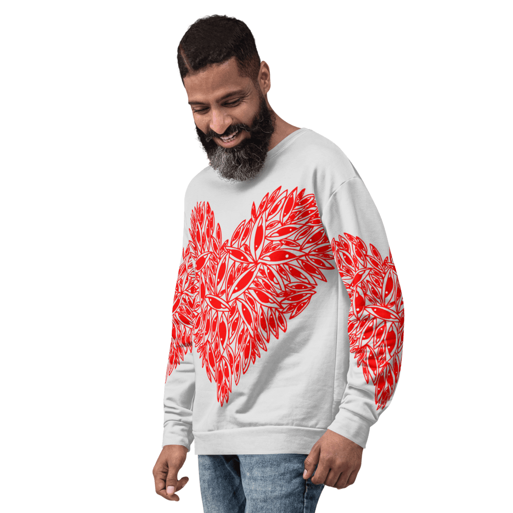 Eye Hearts - All over print Unisex Sweatshirt. apparel