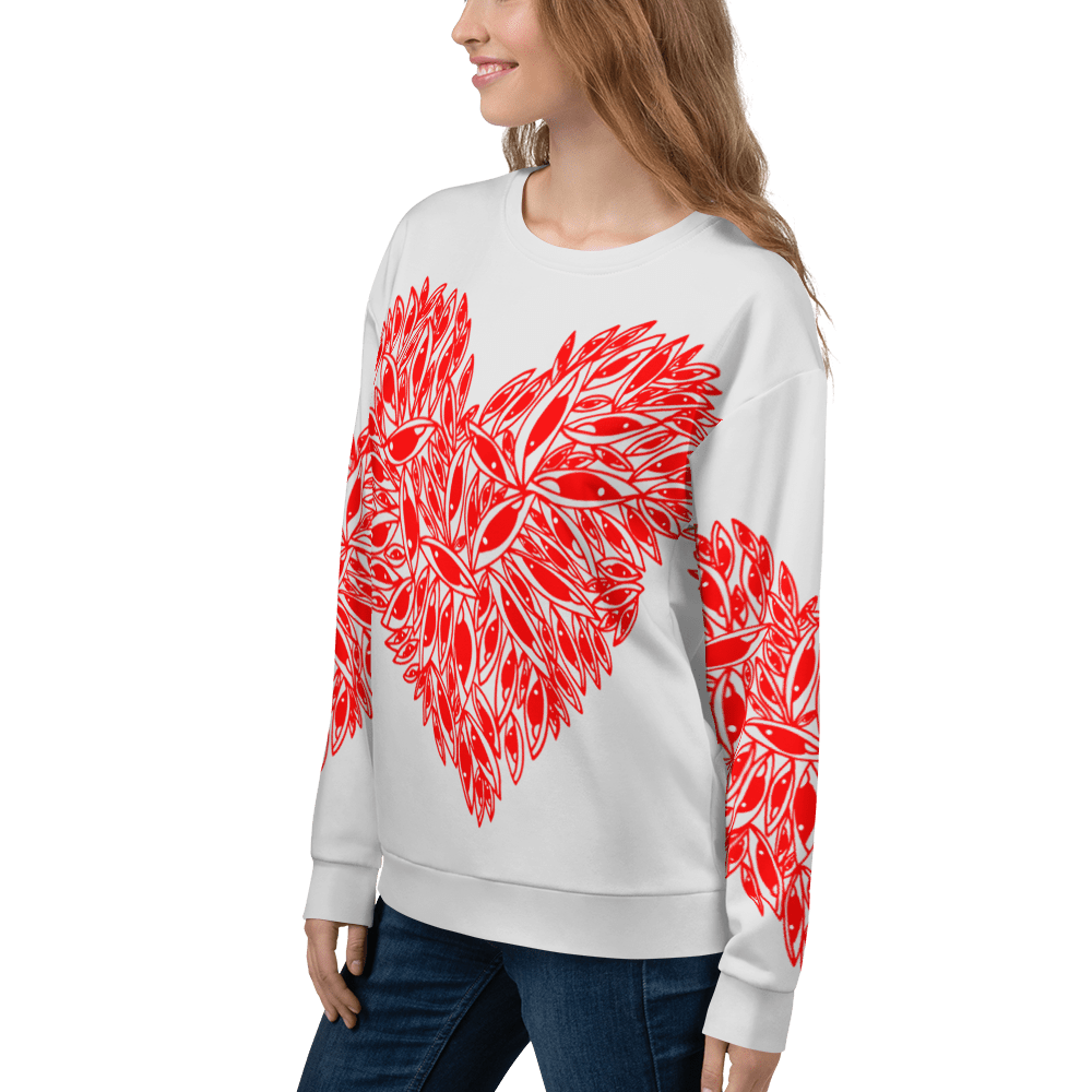 Eye Hearts - All over print Unisex Sweatshirt. apparel