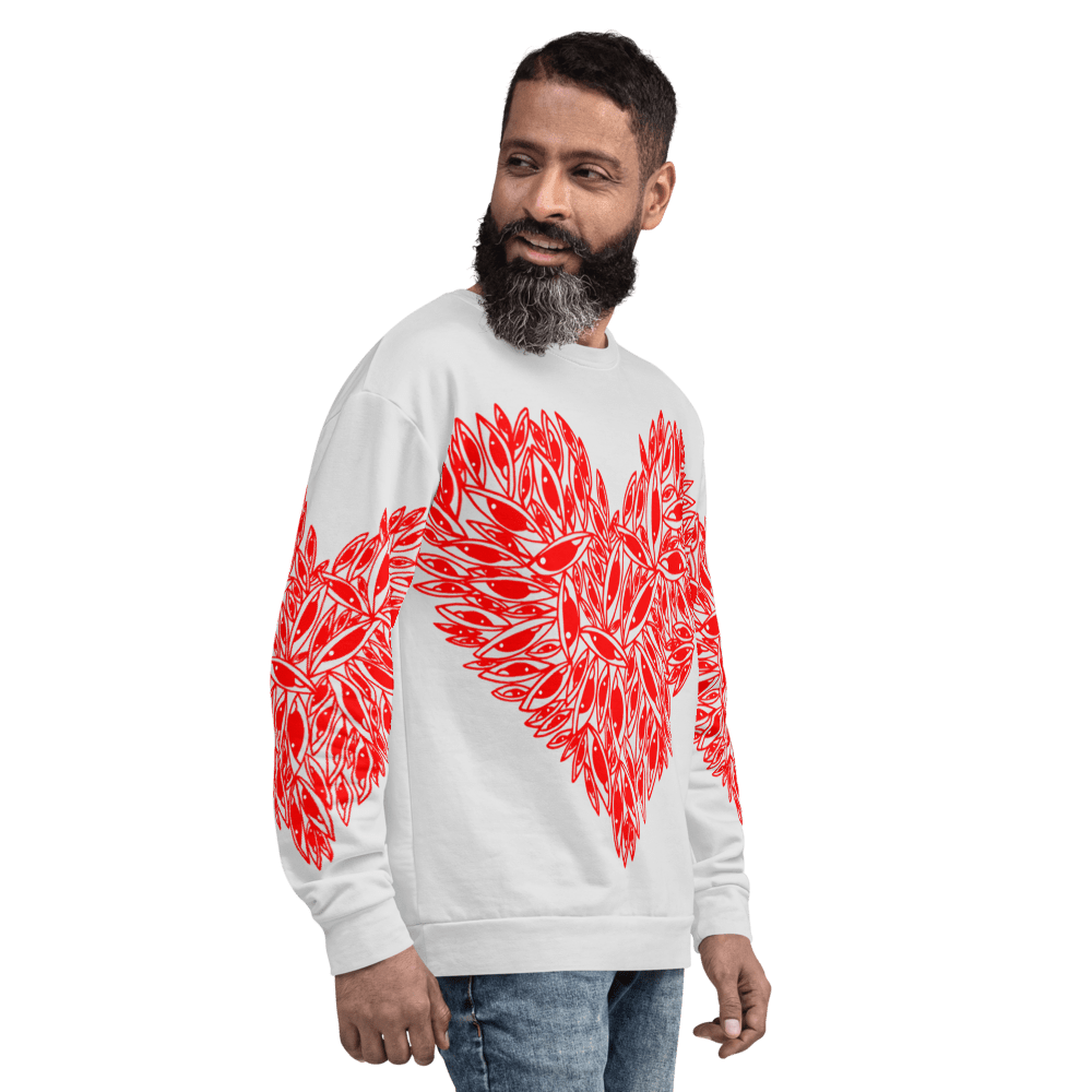 Eye Hearts - All over print Unisex Sweatshirt. apparel