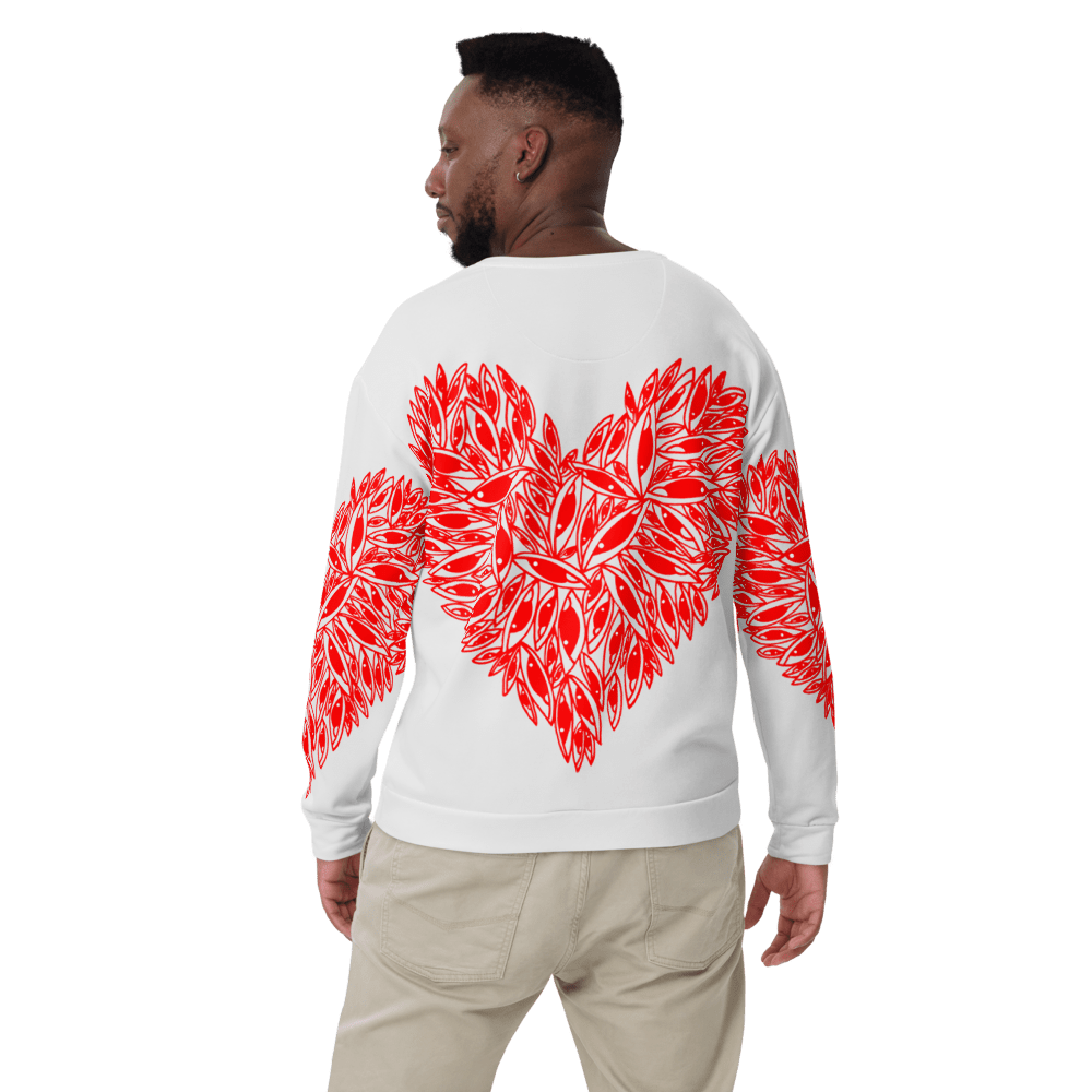 Eye Hearts - All over print Unisex Sweatshirt. apparel