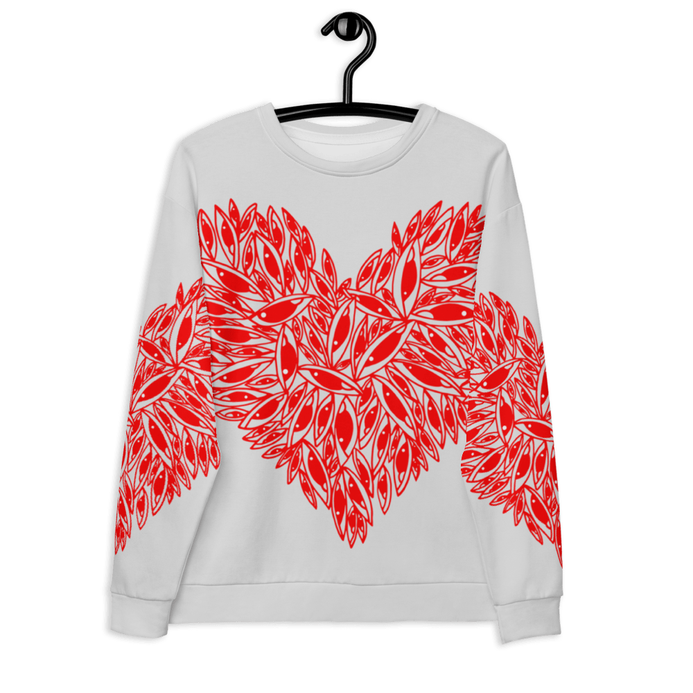 Eye Hearts - All over print Unisex Sweatshirt. apparel