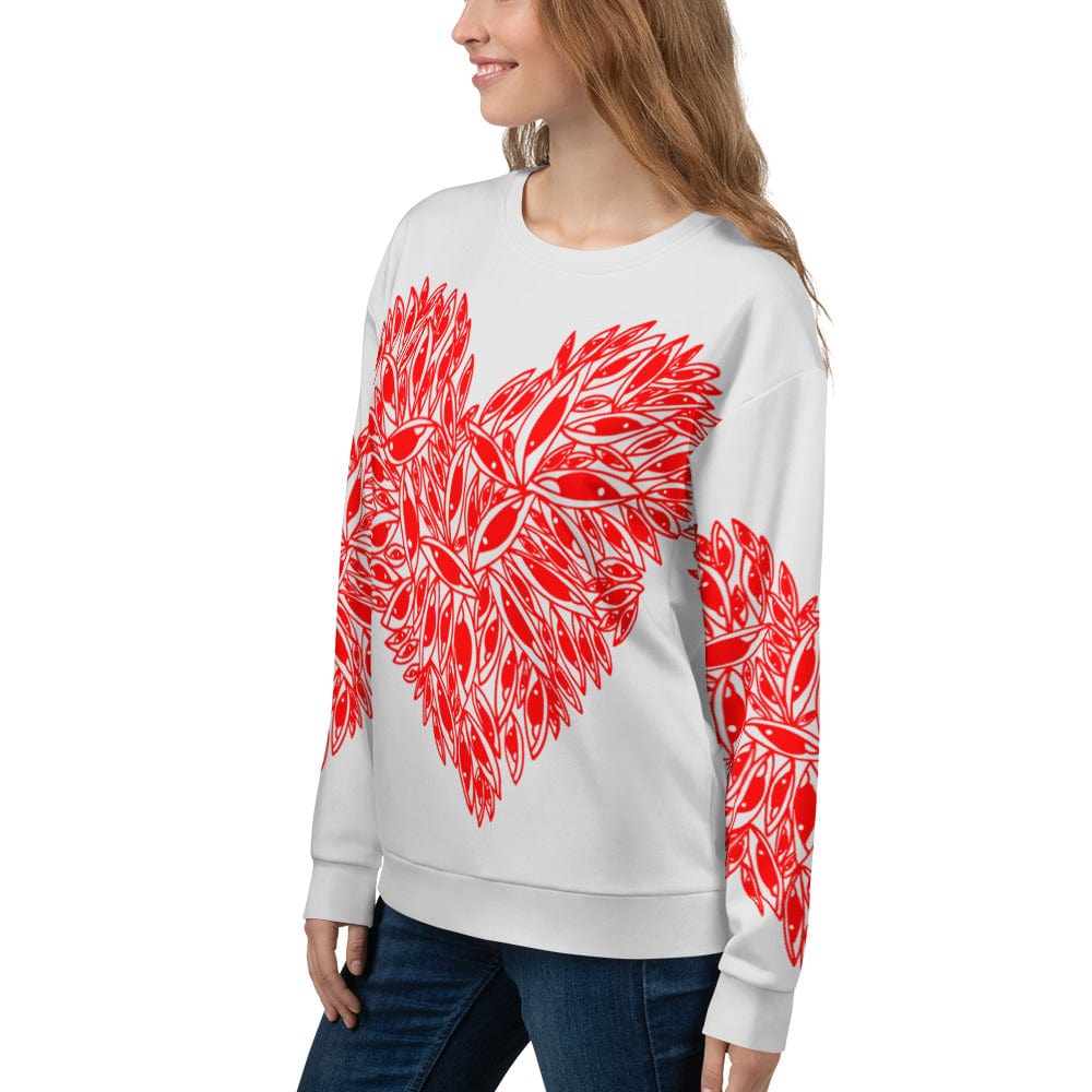 Eye Hearts - All over print Unisex Sweatshirt. apparel
