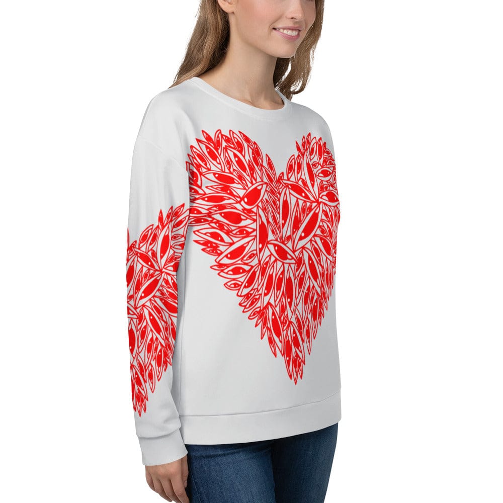 Eye Hearts - All over print Unisex Sweatshirt. apparel