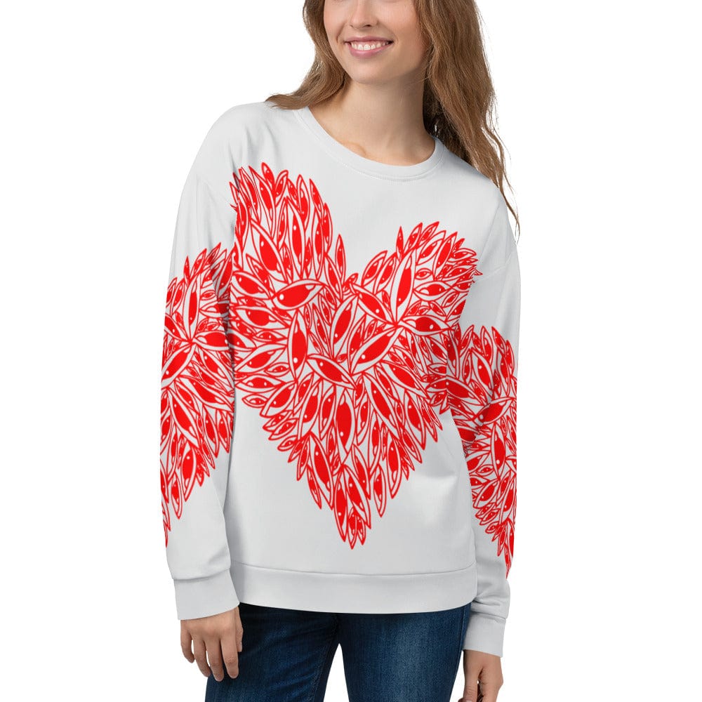 Eye Hearts - All over print Unisex Sweatshirt. apparel XS