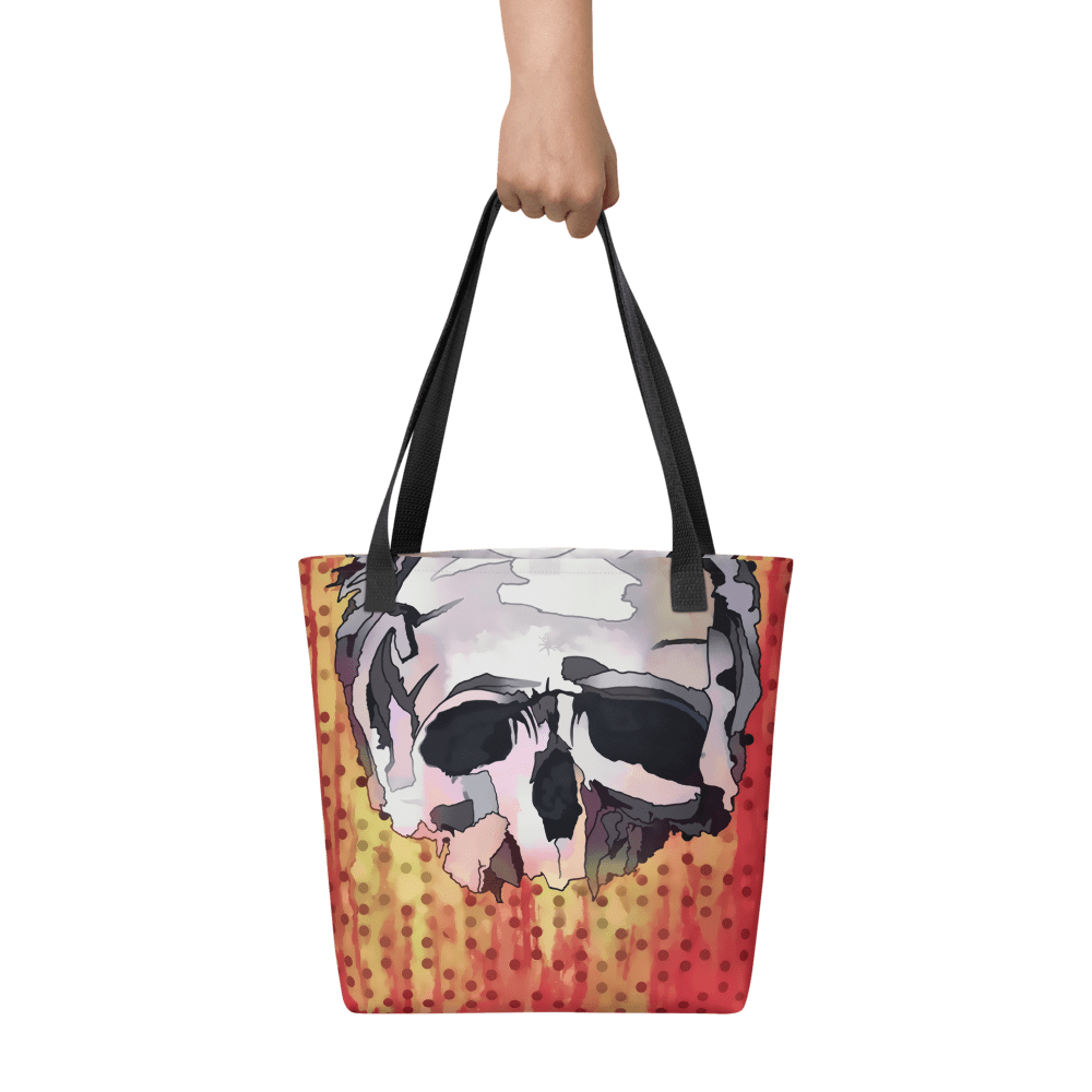 Fallen Skull – All Over Print Tote Bag Tote Bag