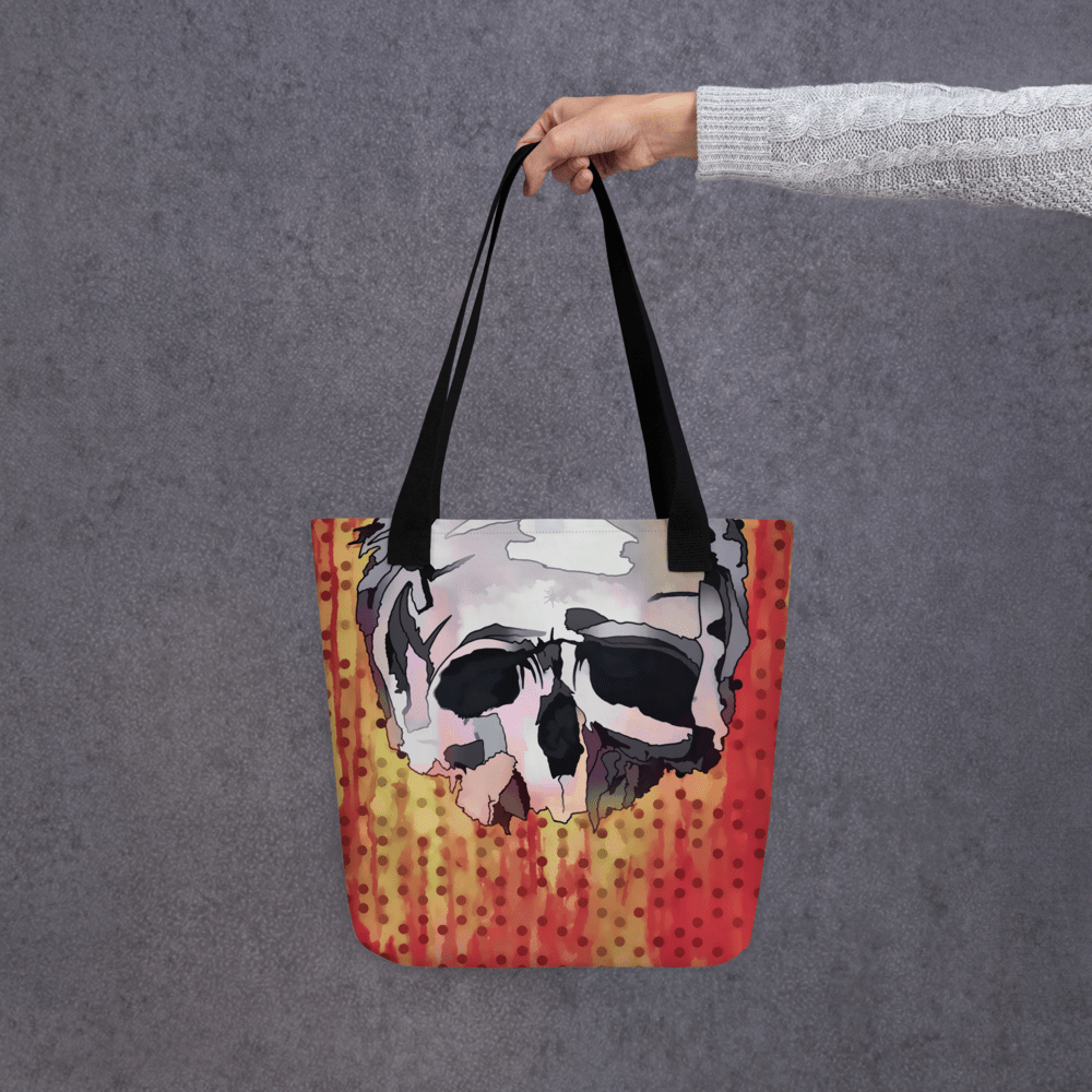 Fallen Skull – All Over Print Tote Bag Tote Bag
