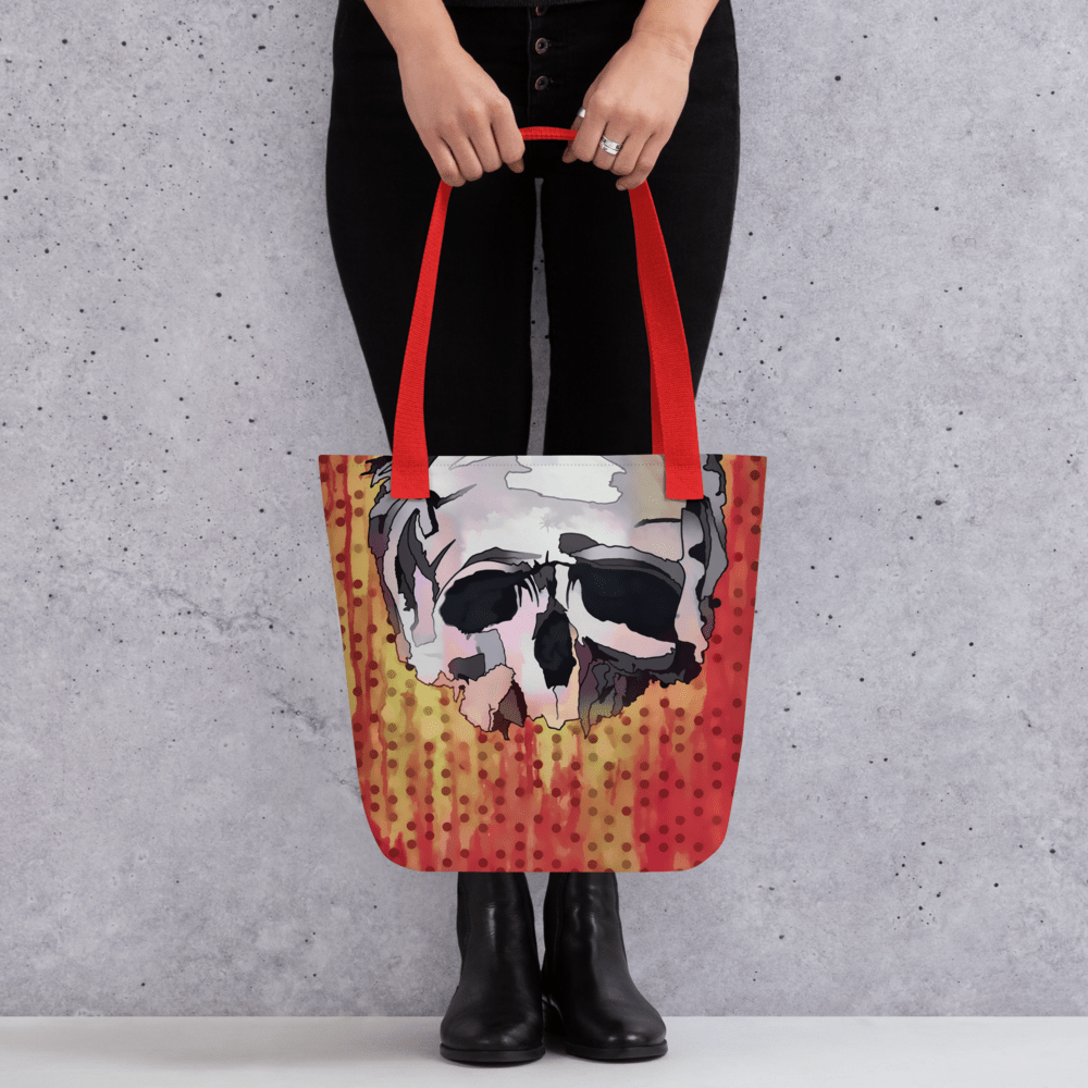 Fallen Skull – All Over Print Tote Bag Tote Bag