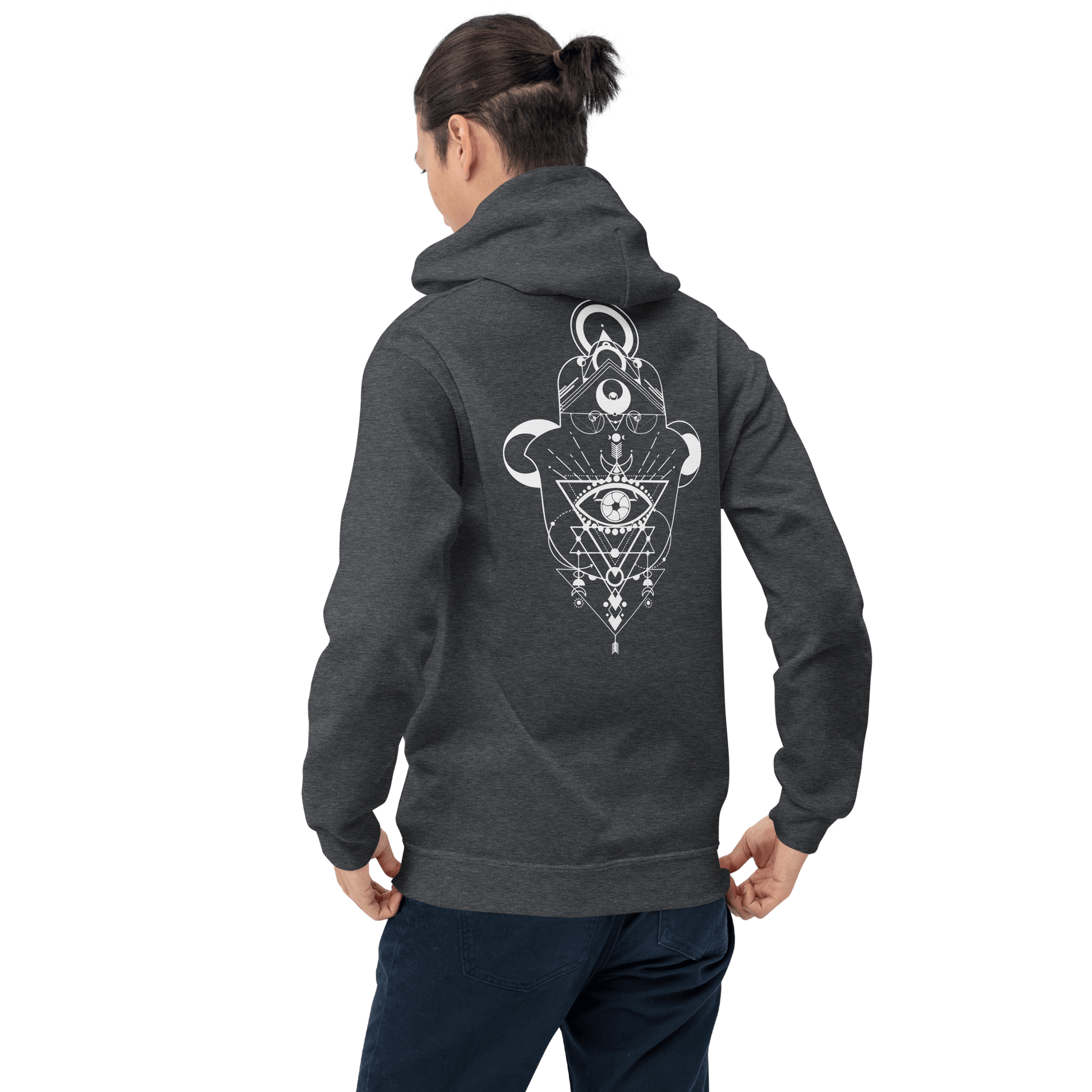 Hamsa Crescent - Classic Unisex Hoodie apparel
