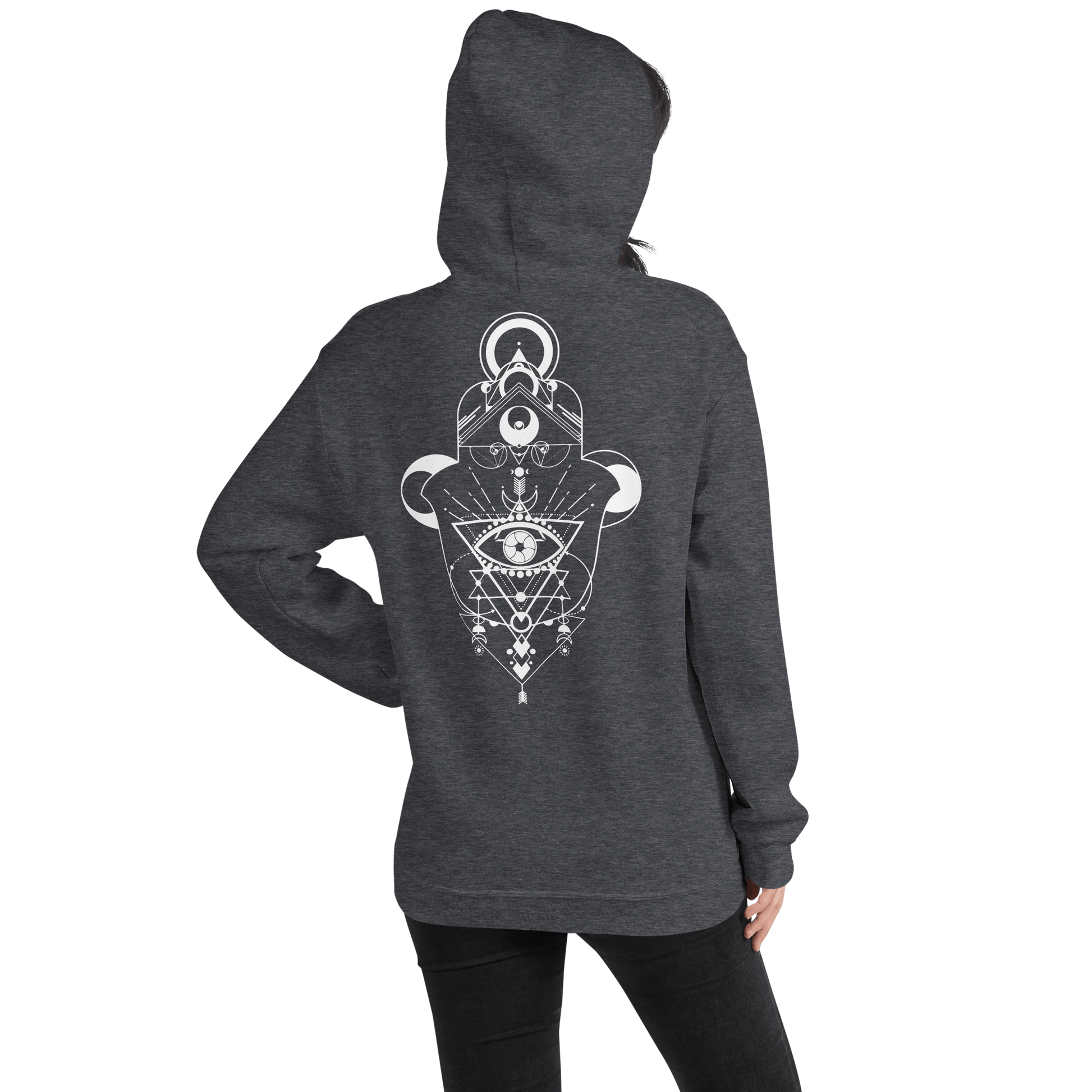 Hamsa Crescent - Classic Unisex Hoodie apparel