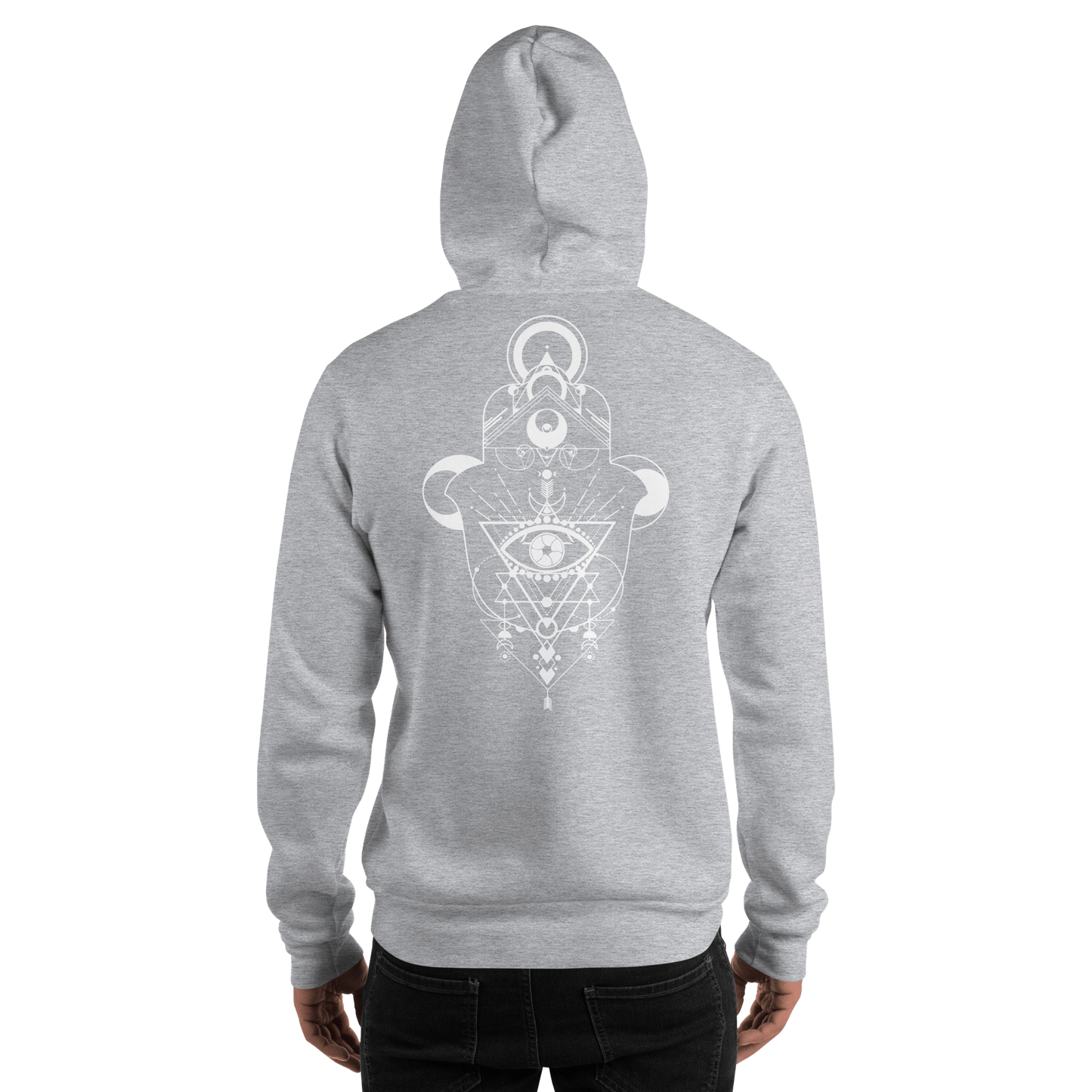 Hamsa Crescent - Classic Unisex Hoodie apparel