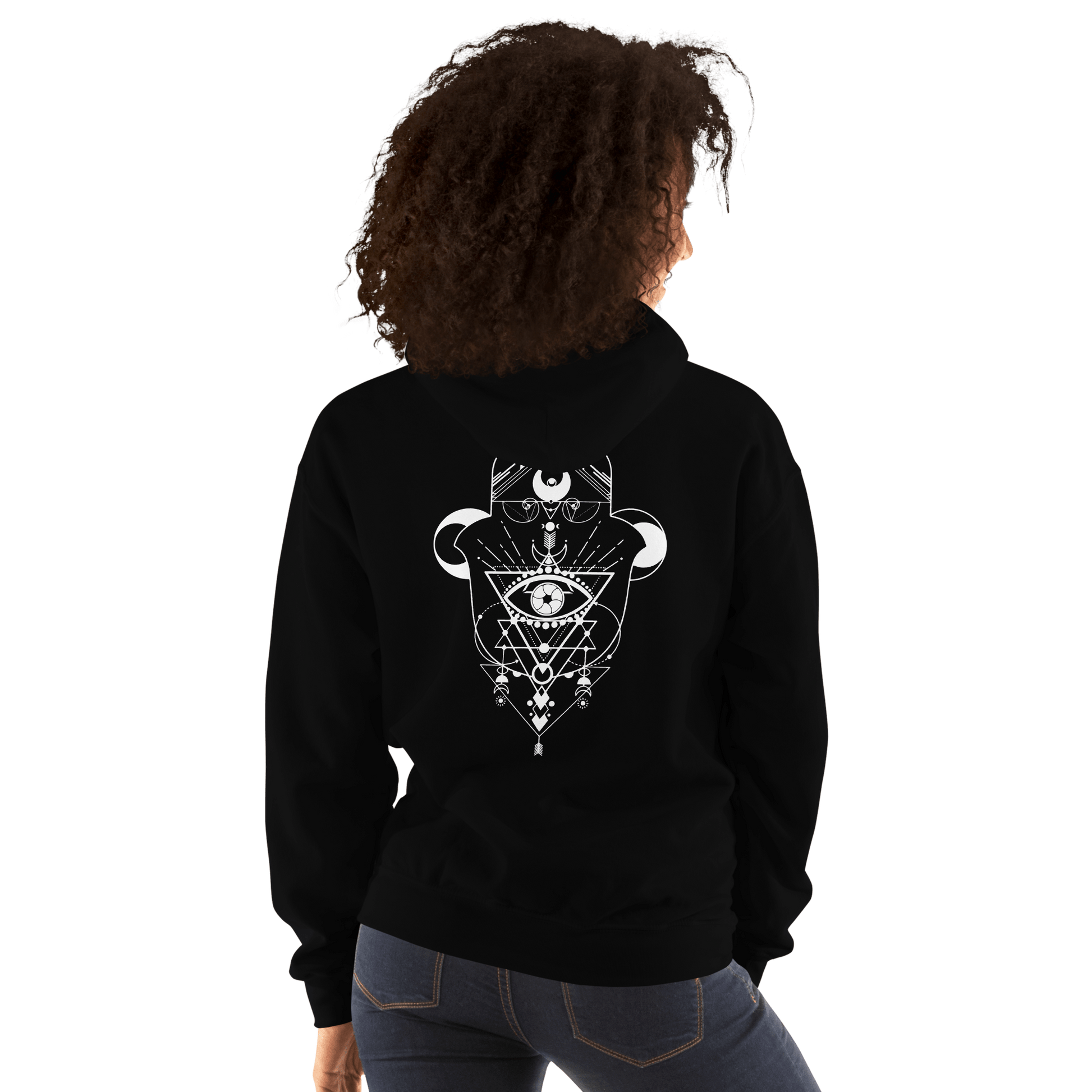 Hamsa Crescent - Classic Unisex Hoodie apparel