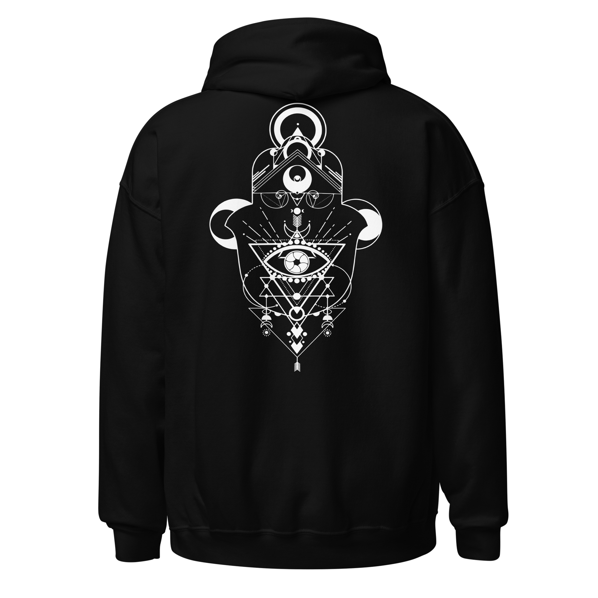 Hamsa Crescent - Classic Unisex Hoodie apparel