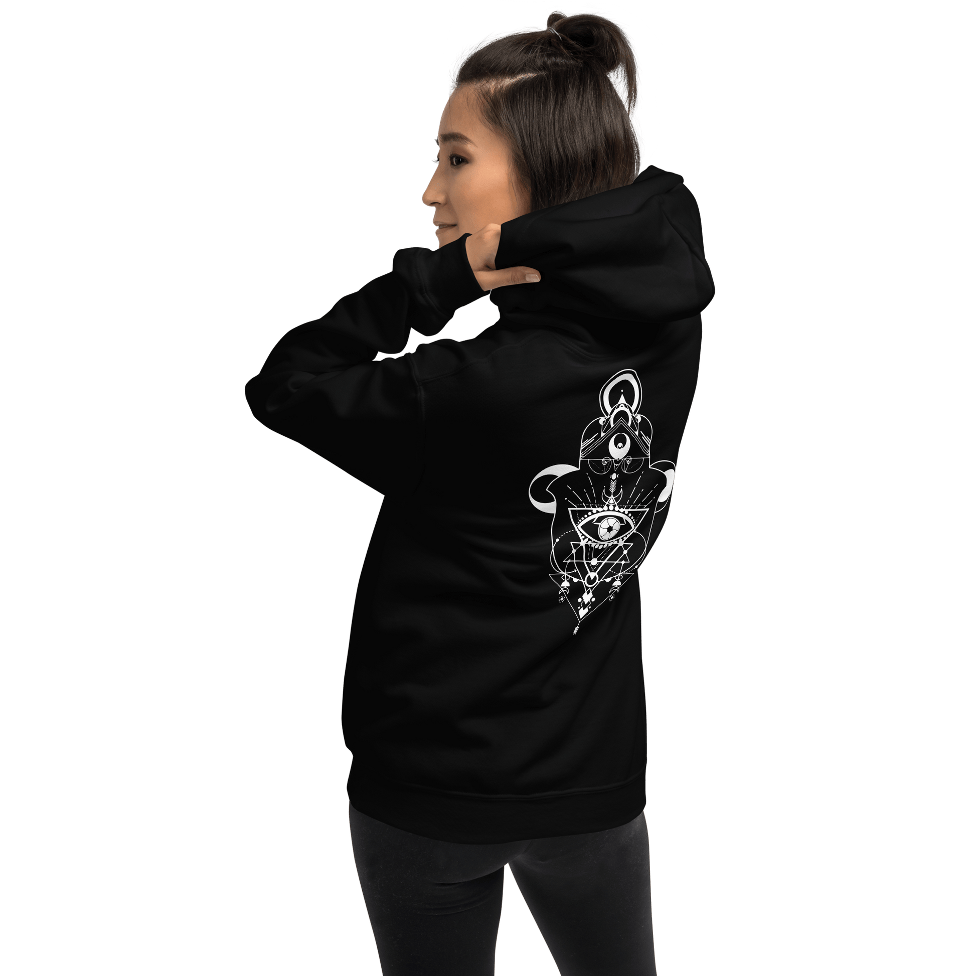 Hamsa Crescent - Classic Unisex Hoodie apparel