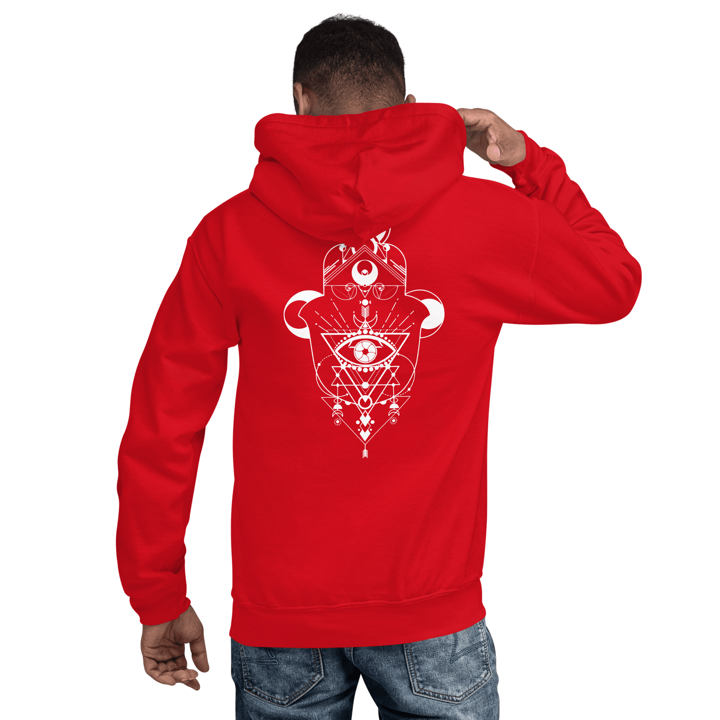 Hamsa Crescent - Classic Unisex Hoodie apparel