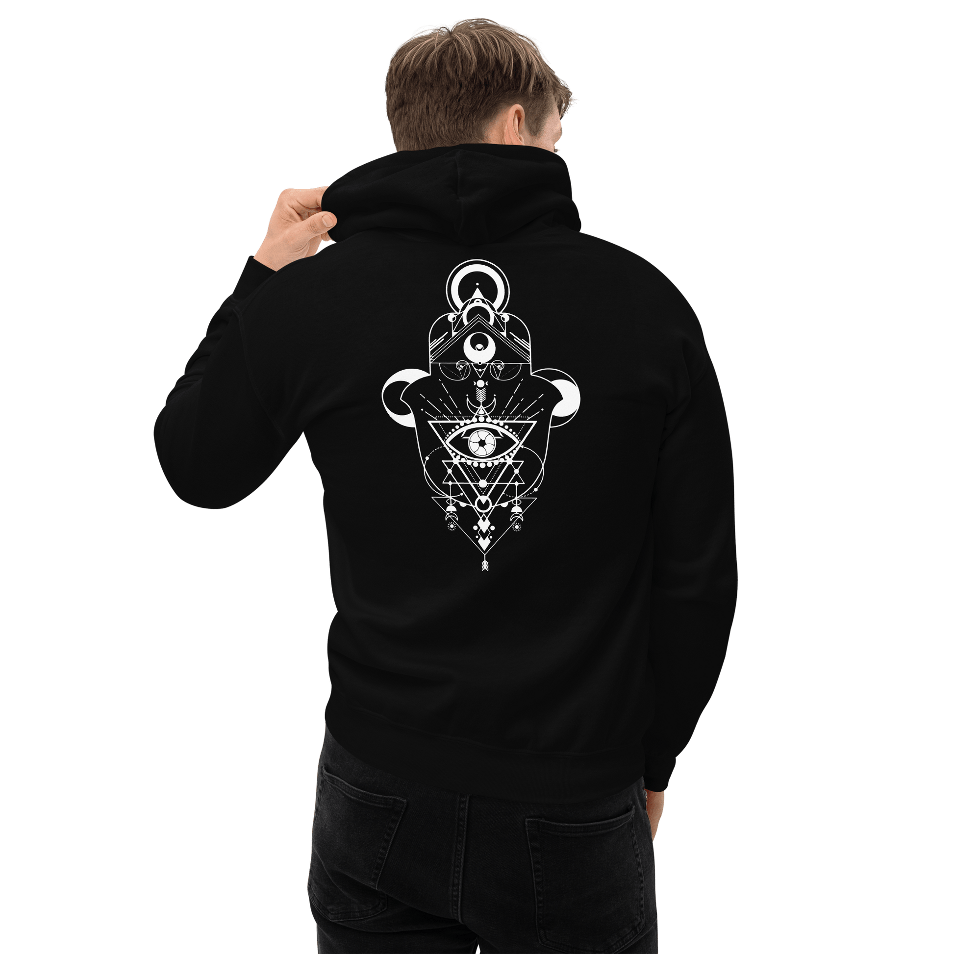Hamsa Crescent - Classic Unisex Hoodie apparel