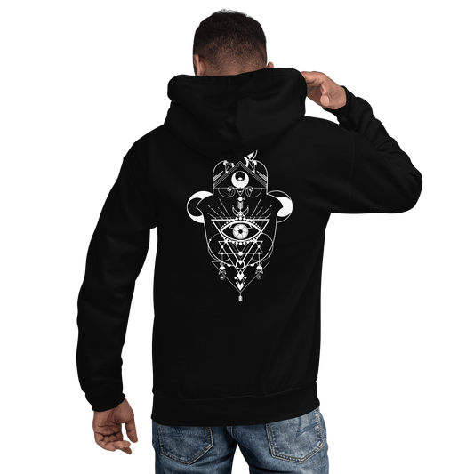 Hamsa Crescent - Classic Unisex Hoodie apparel